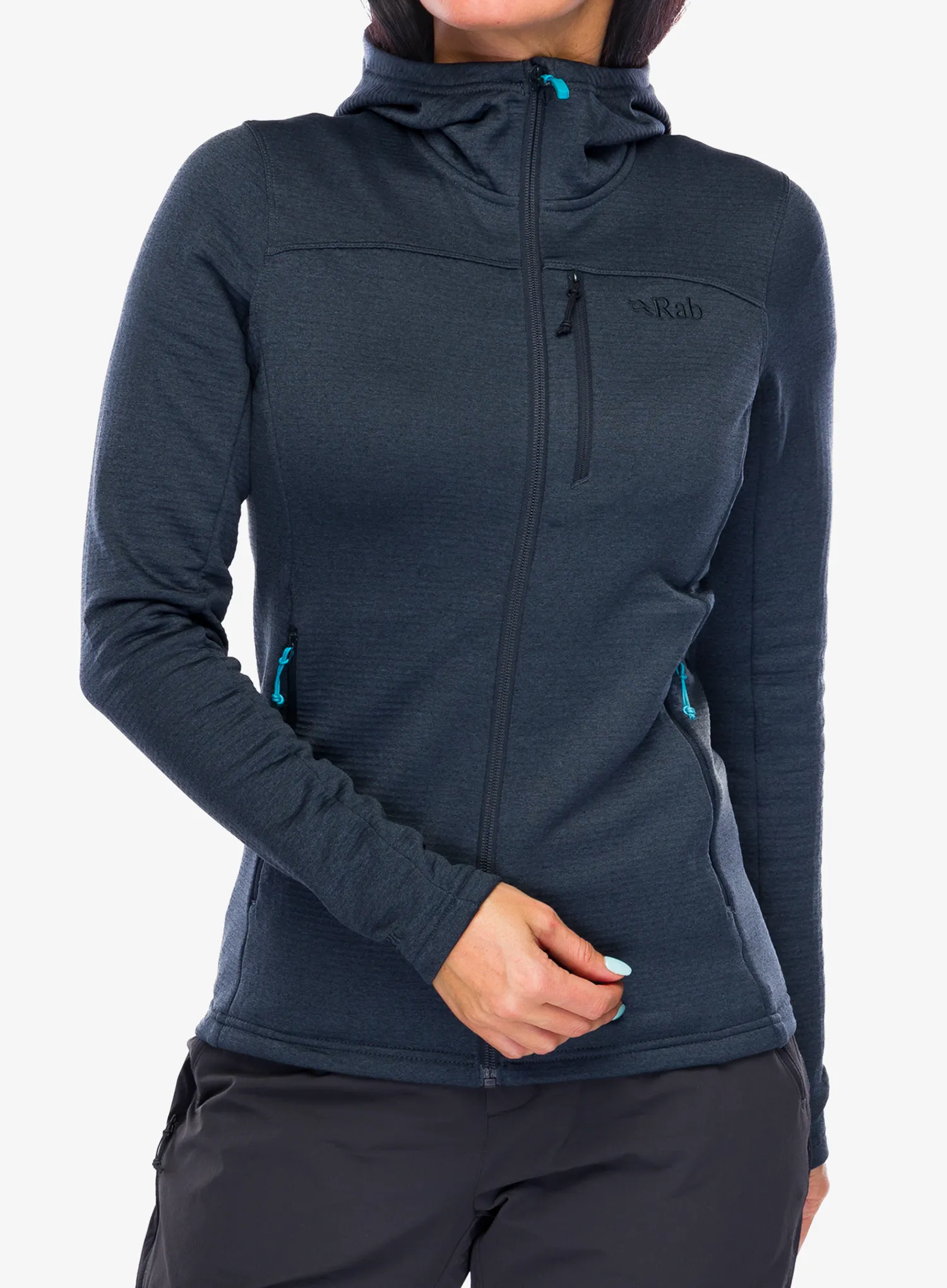 Dukserica s kapuljačom ženska Rab Graviton Hoody - beluga