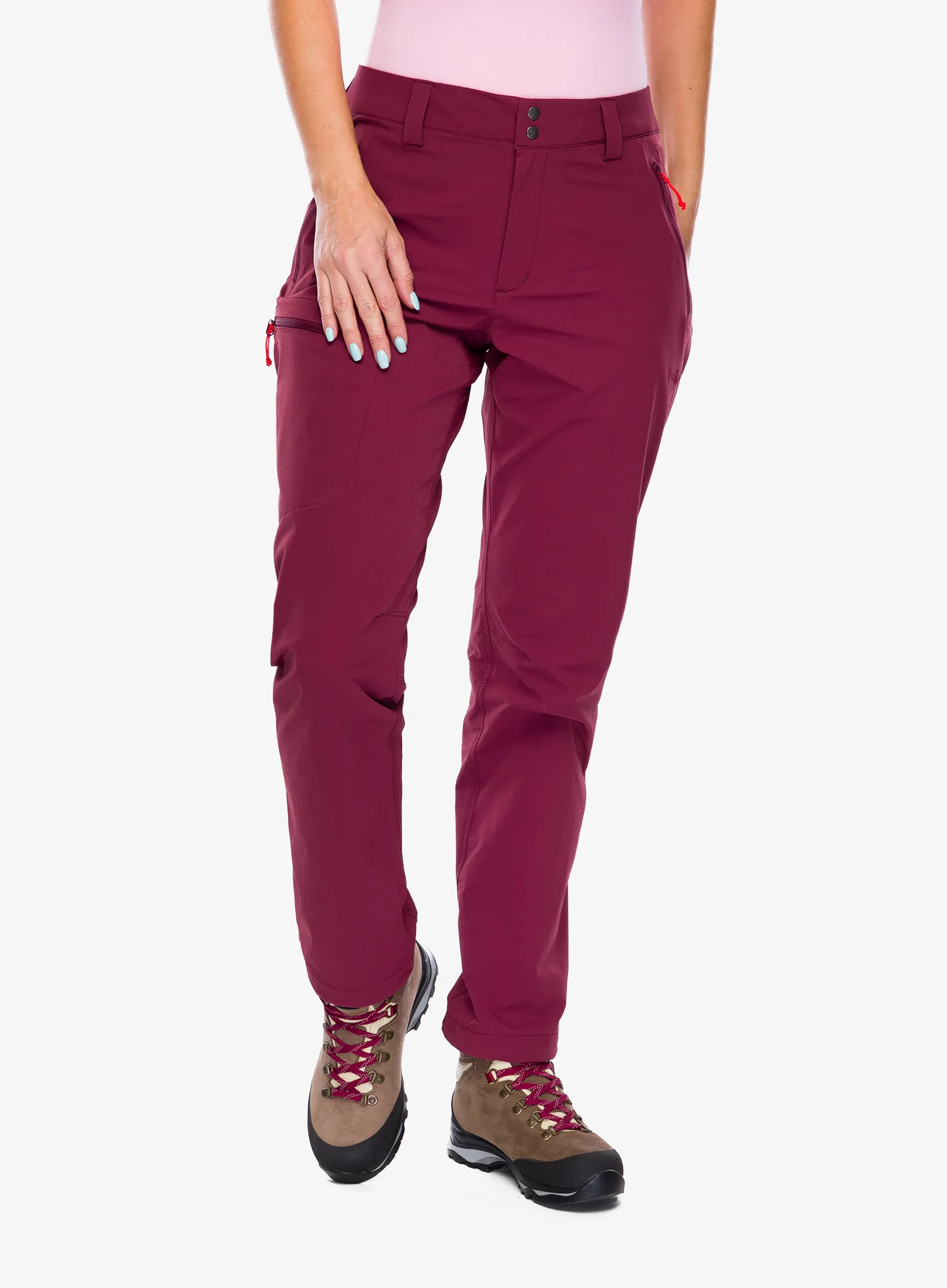 Ženske planinarske hlače Rab Incline Pants - deep heather