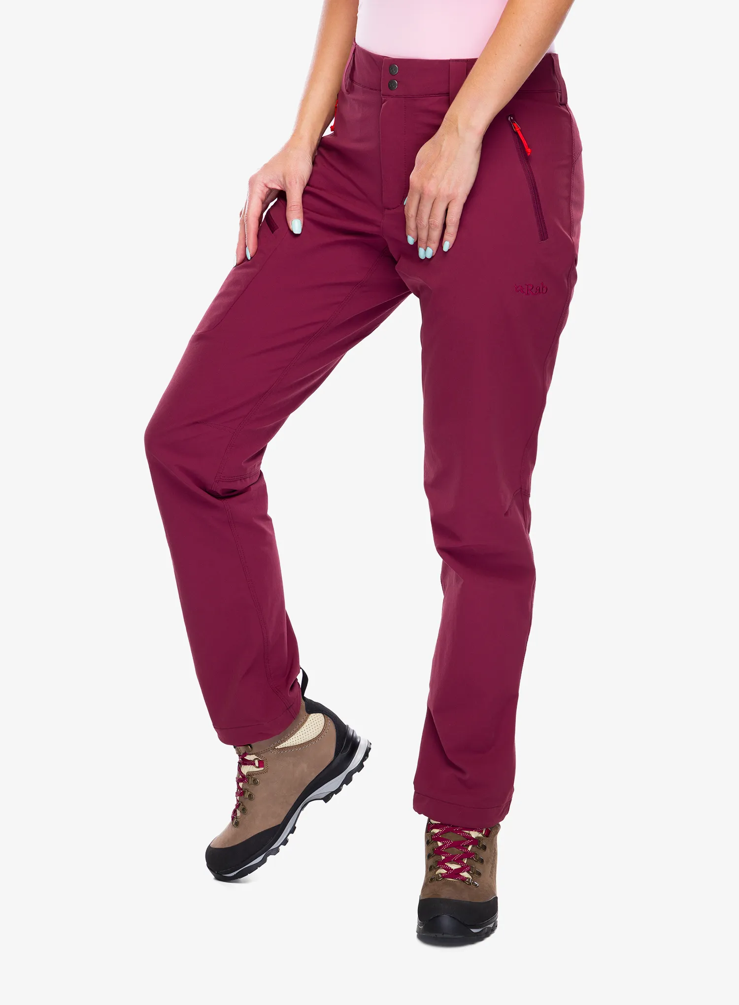 Ženske planinarske hlače Rab Incline Pants - deep heather
