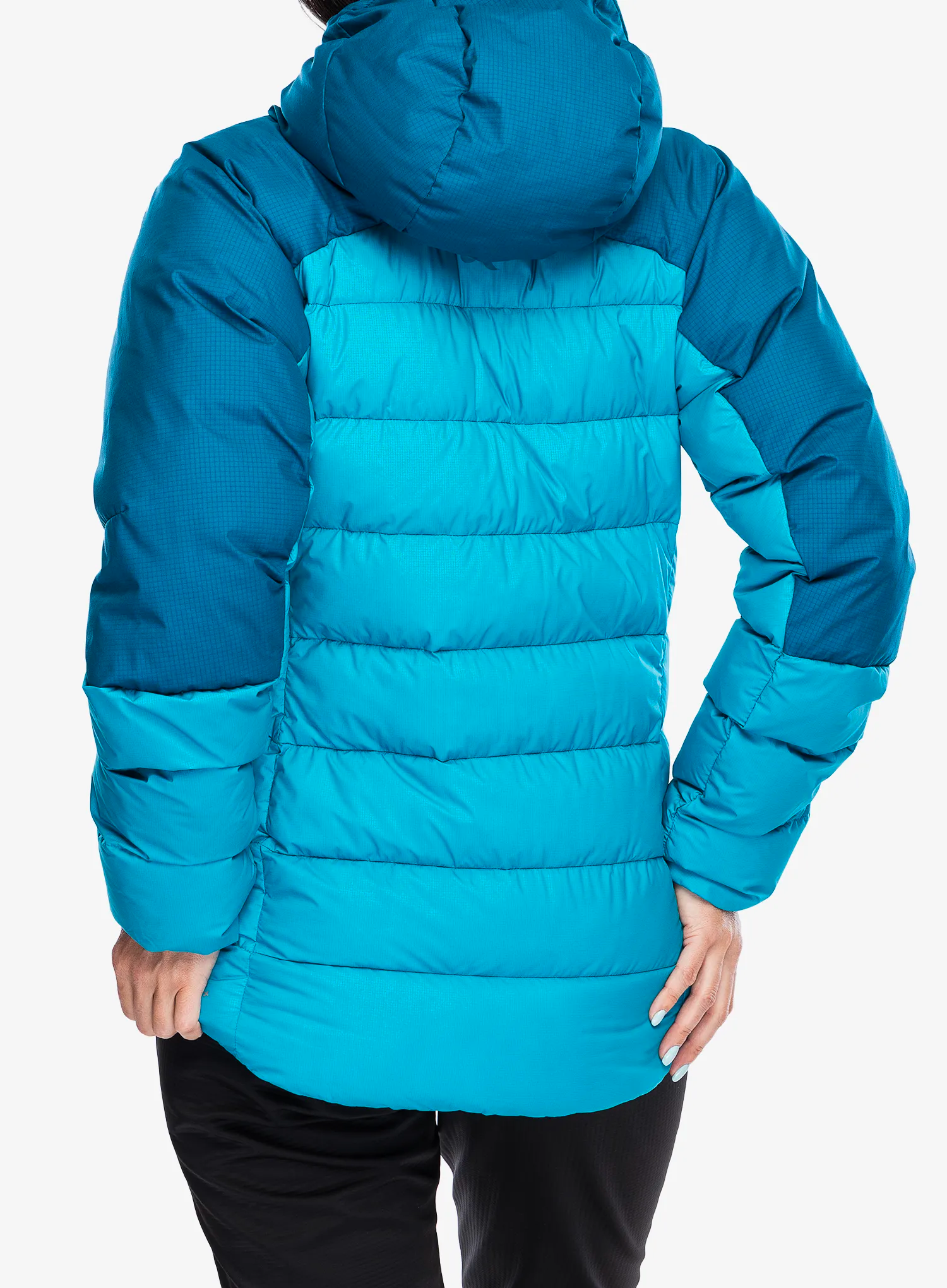 Ženska perjana jakna Rab Infinity Alpine Jacket - ultramarine/aquamarine