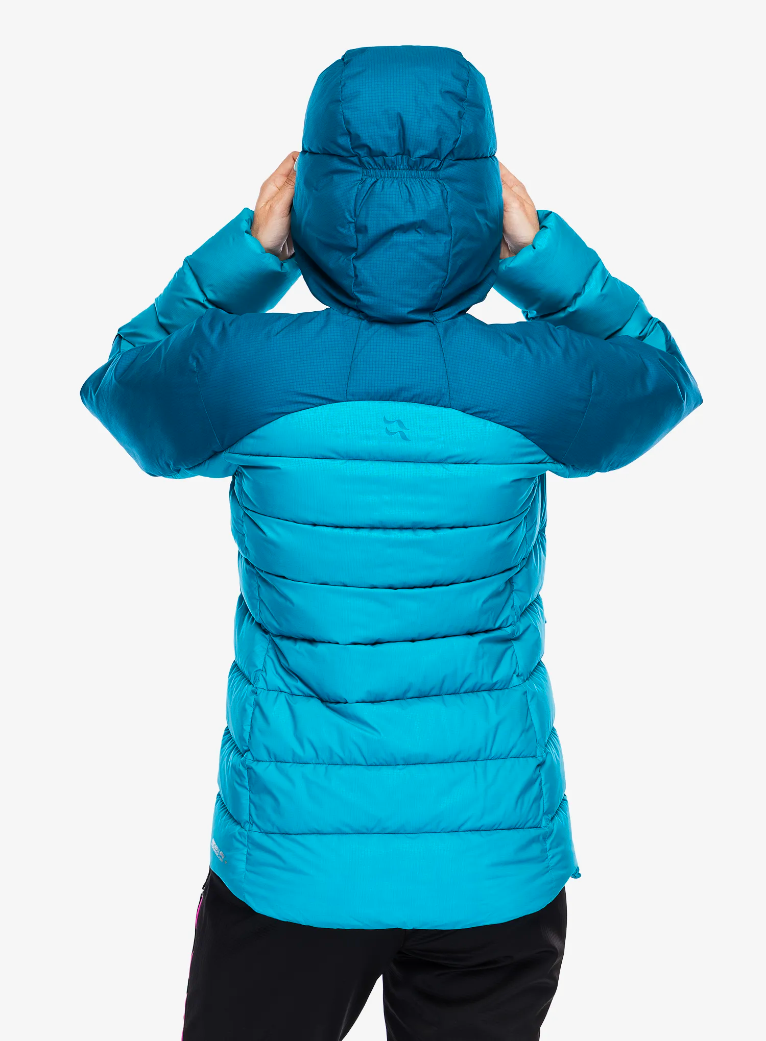 Ženska perjana jakna Rab Infinity Alpine Jacket - ultramarine/aquamarine