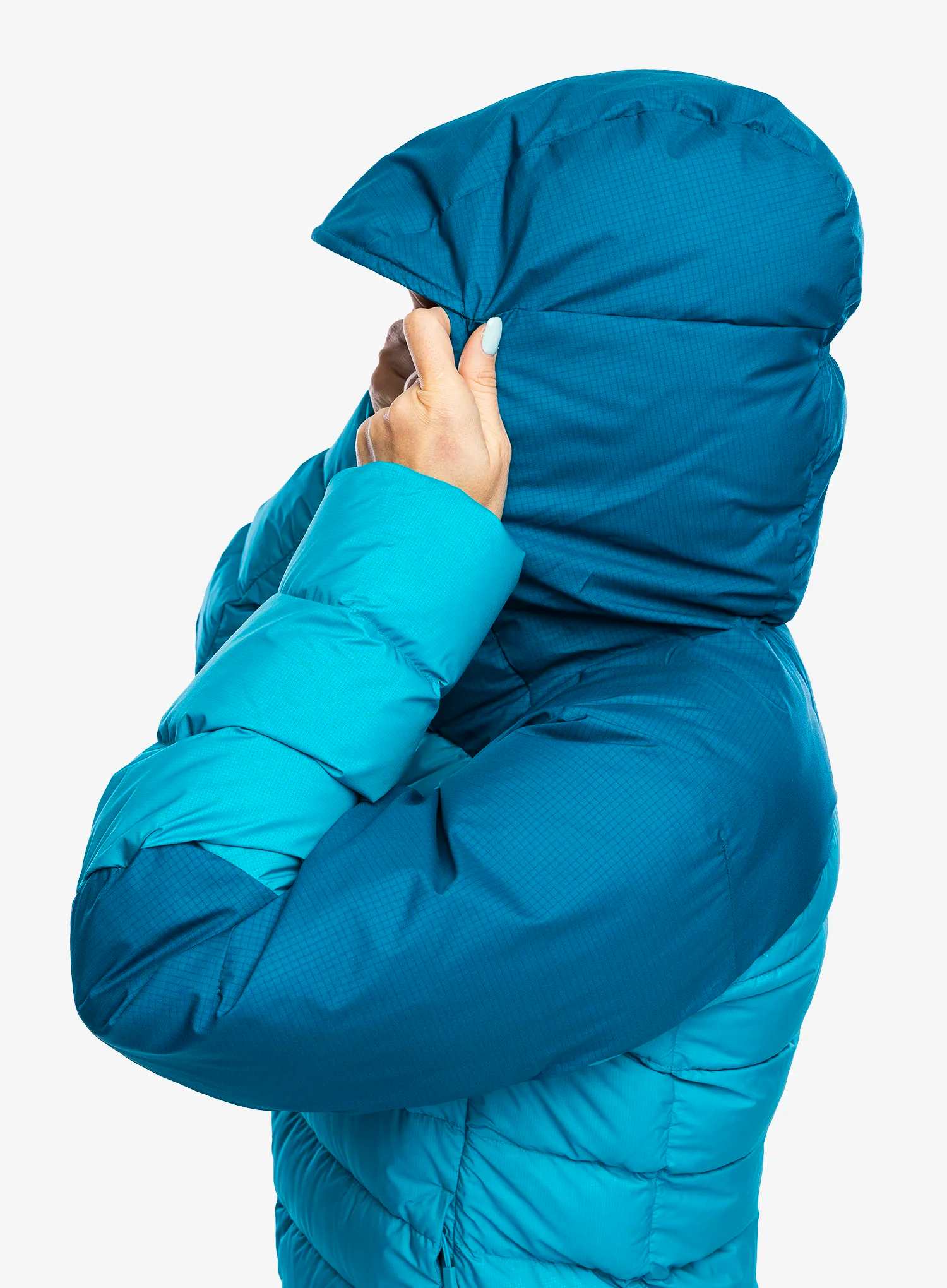 Ženska perjana jakna Rab Infinity Alpine Jacket - ultramarine/aquamarine