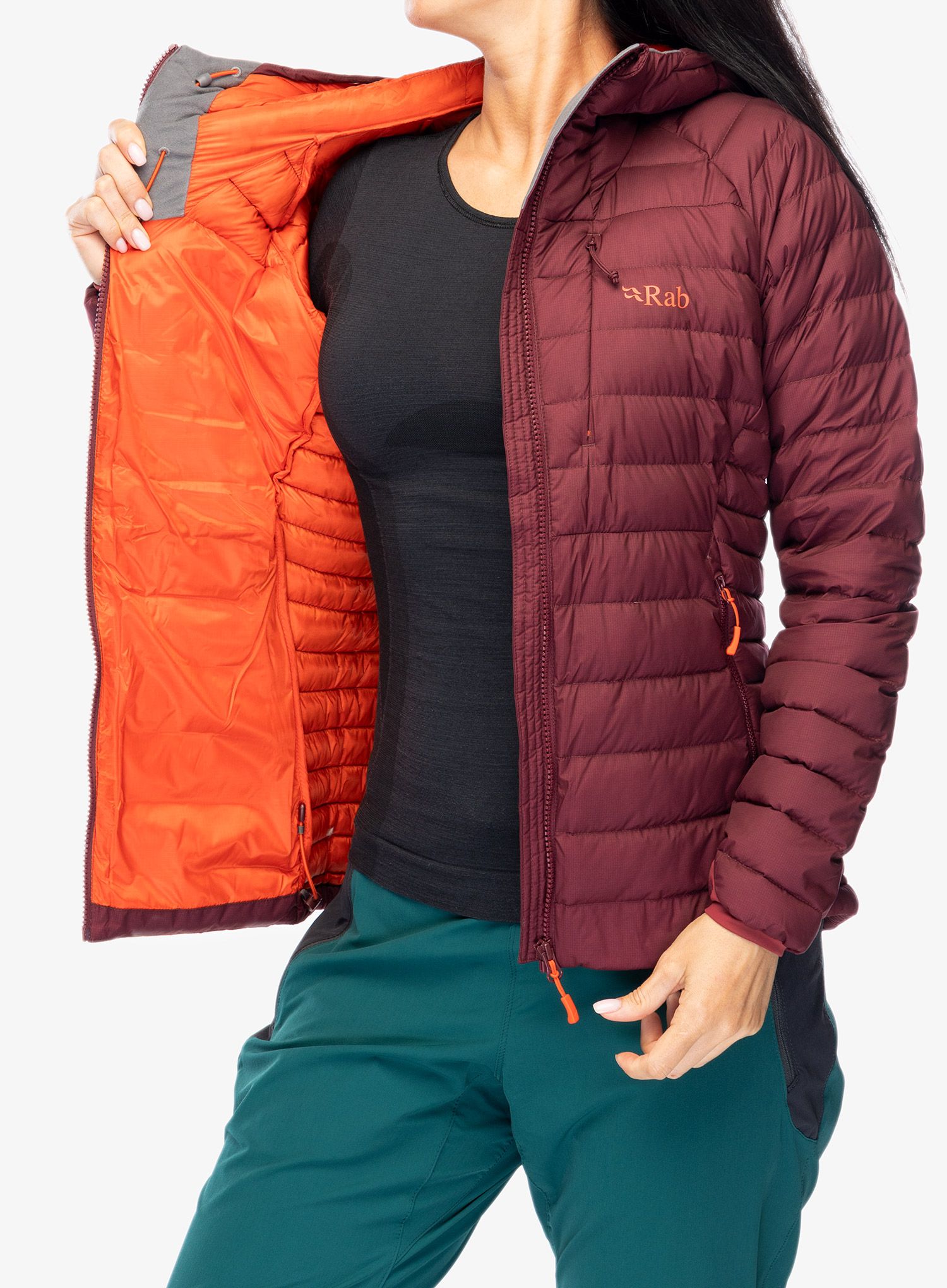 Ženska jakna Rab Infinity Microlight Jacket - deep heather