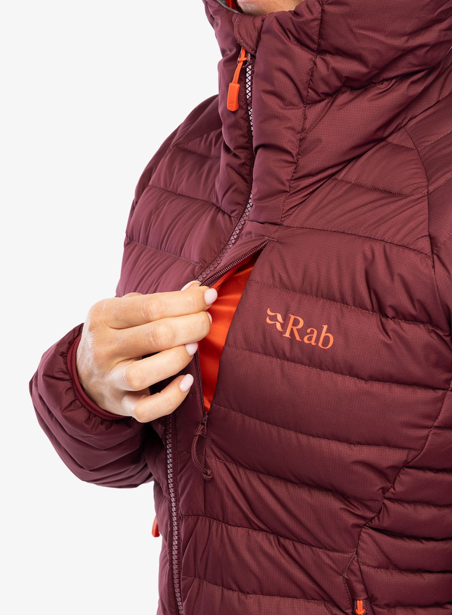 Ženska jakna Rab Infinity Microlight Jacket - deep heather