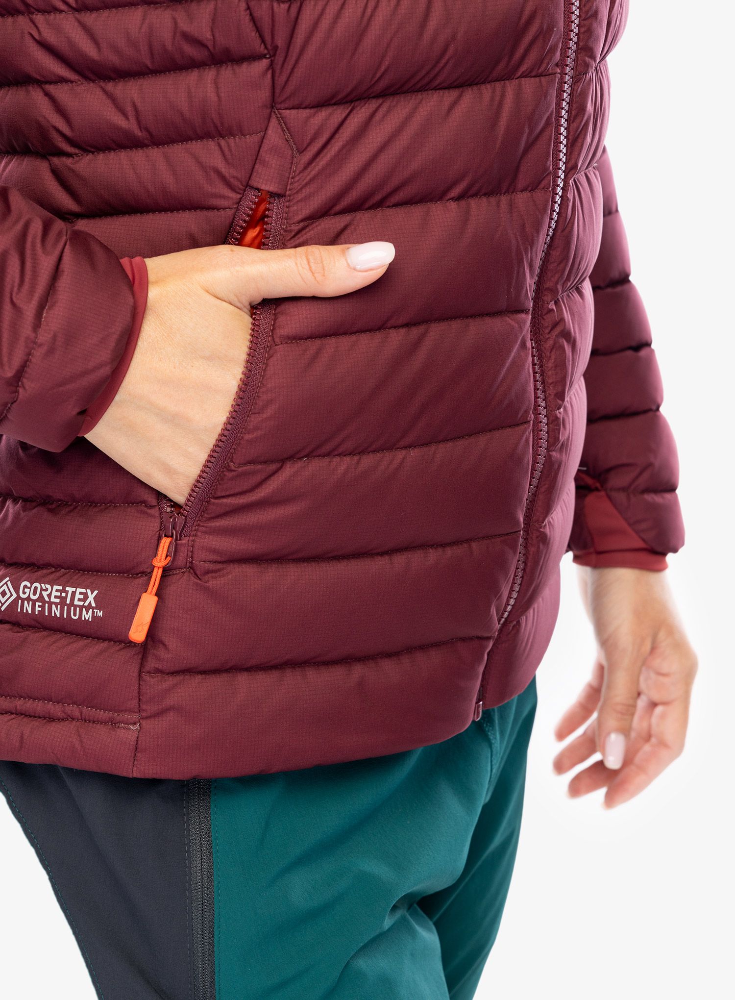 Ženska jakna Rab Infinity Microlight Jacket - deep heather