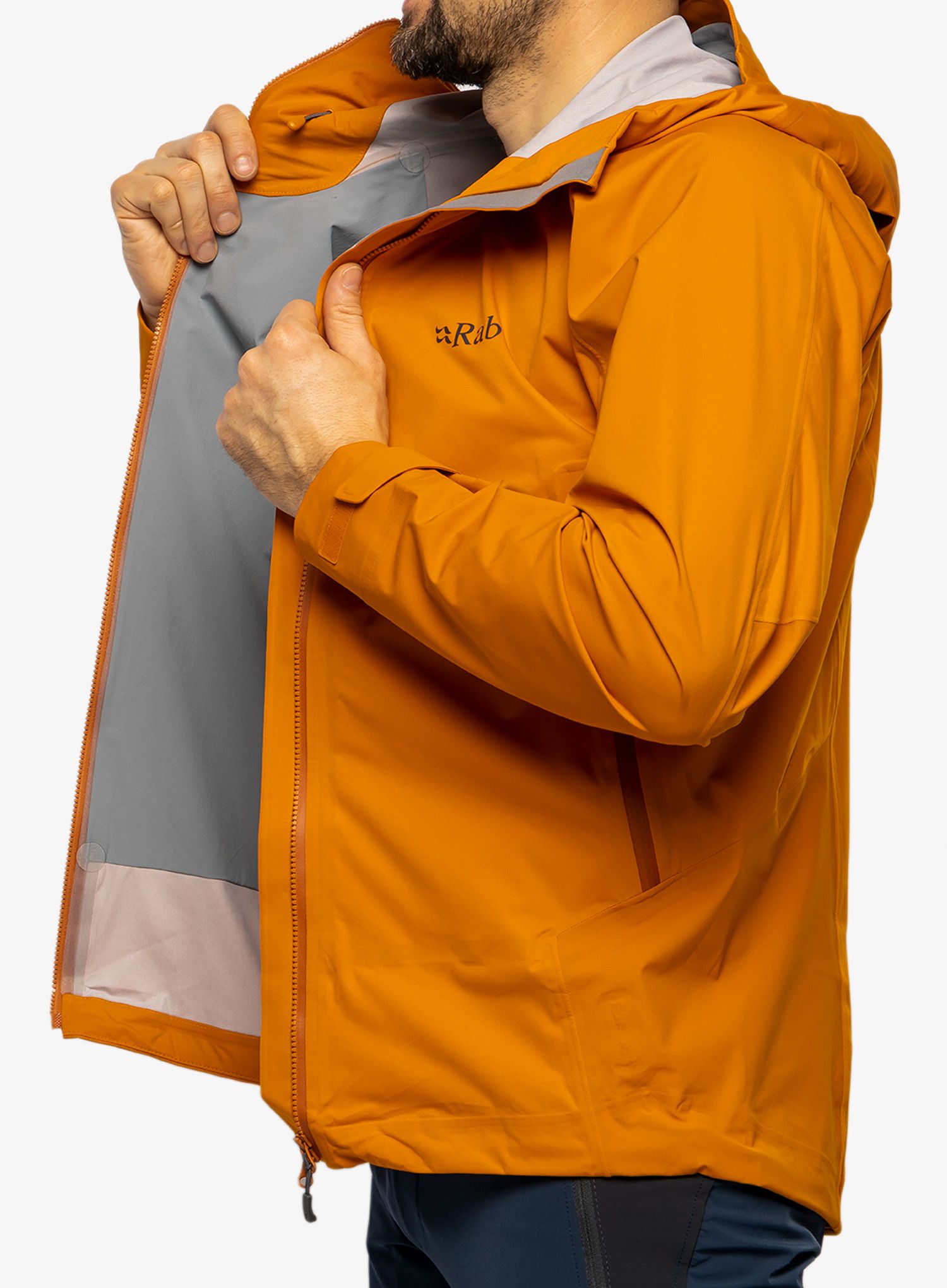 Kišna jakna Rab Kinetic Alpine 2.0 Jacket - marmalade