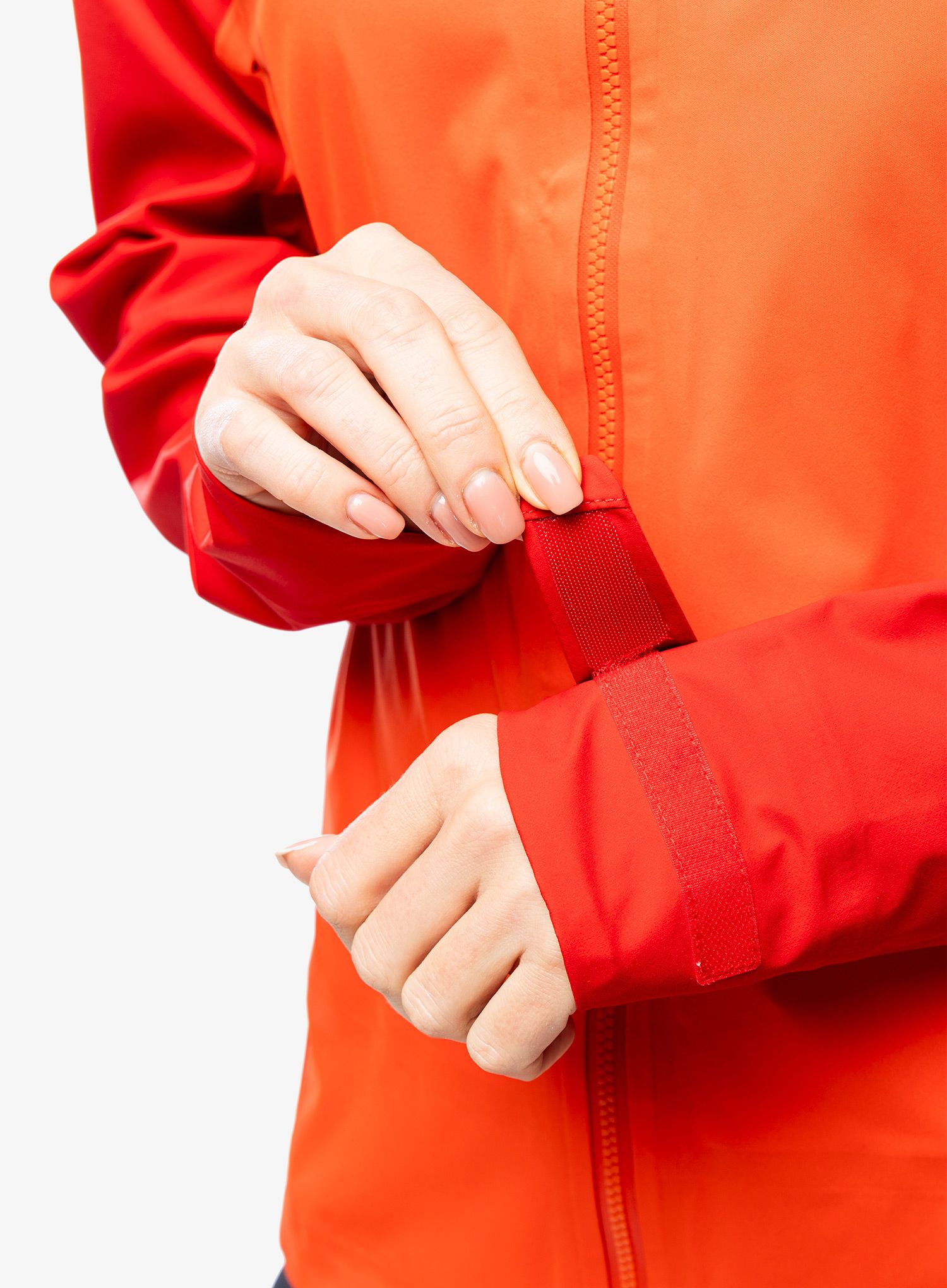 Ženska kišna jakna Rab Kinetic Alpine 2.0 Jacket - red grapefruit