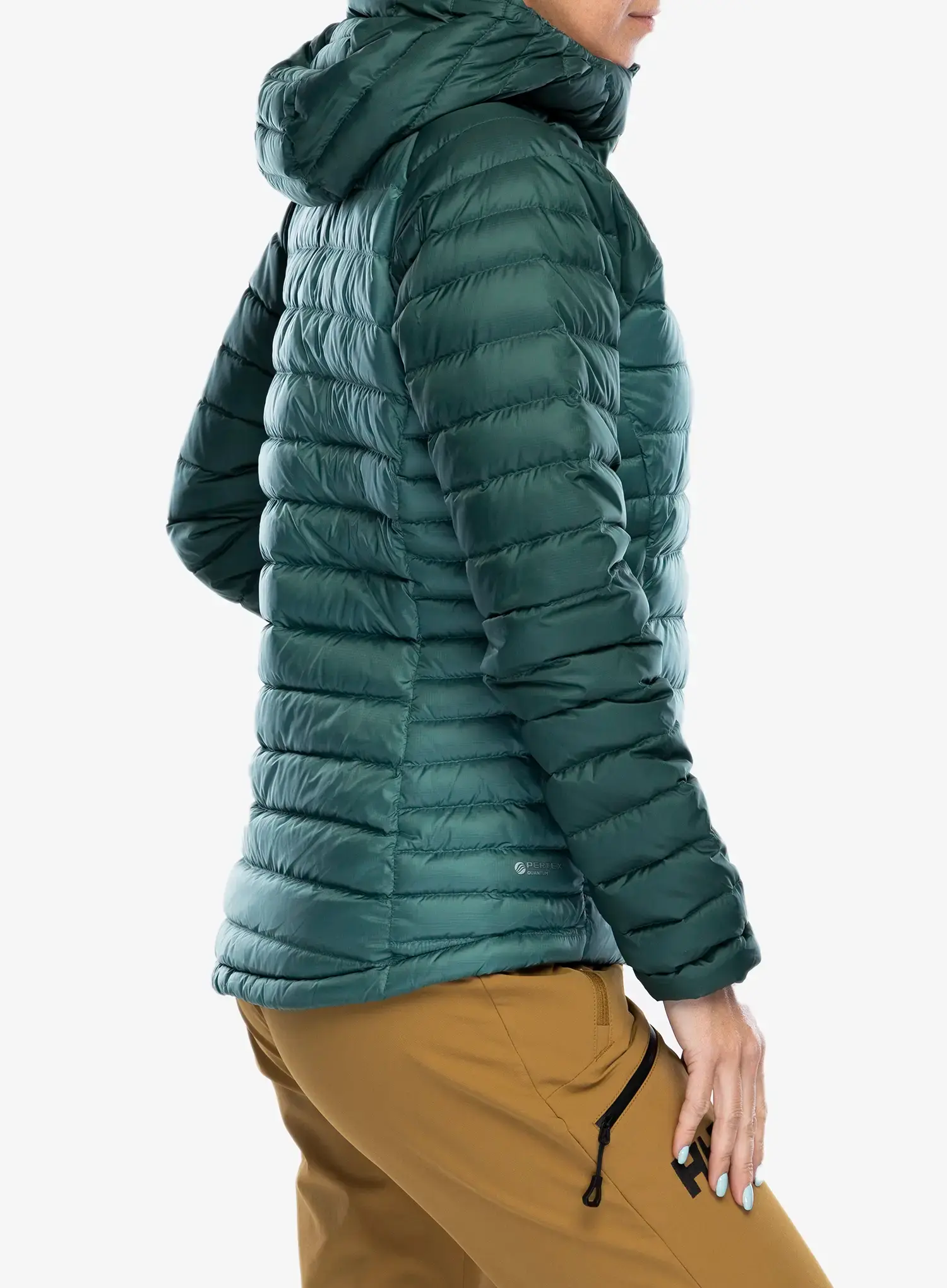Ženska perjana jakna Rab Microlight Alpine Jacket - green slate/eucalyptus