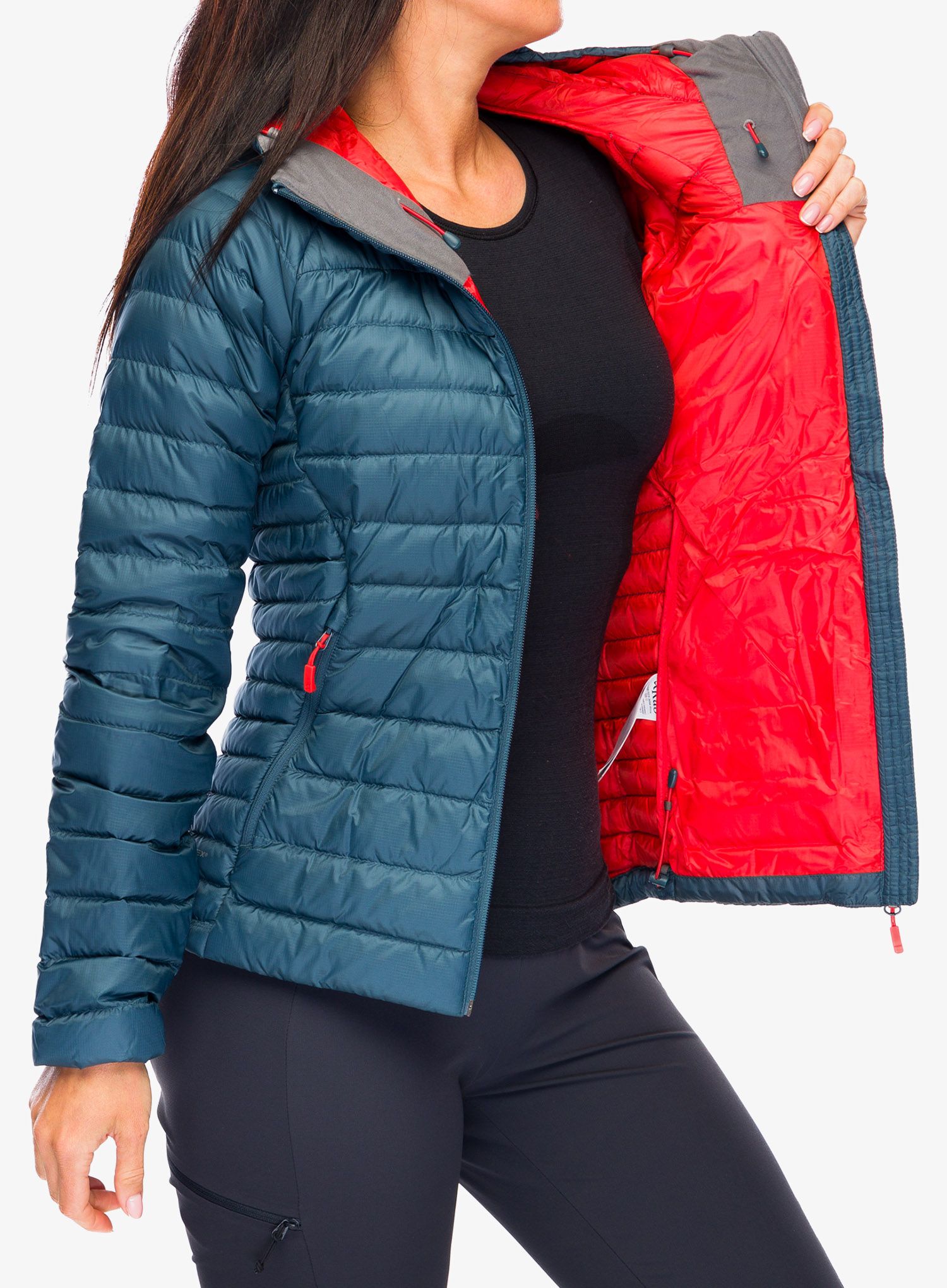 Ženska perjana jakna Rab Microlight Alpine Jacket - orion blue