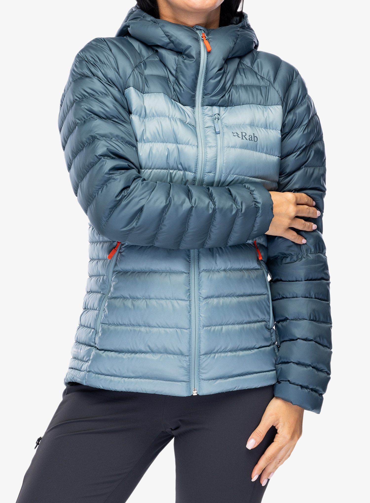 Ženska perjana jakna Rab Microlight Alpine Jacket - orion blue/citadel
