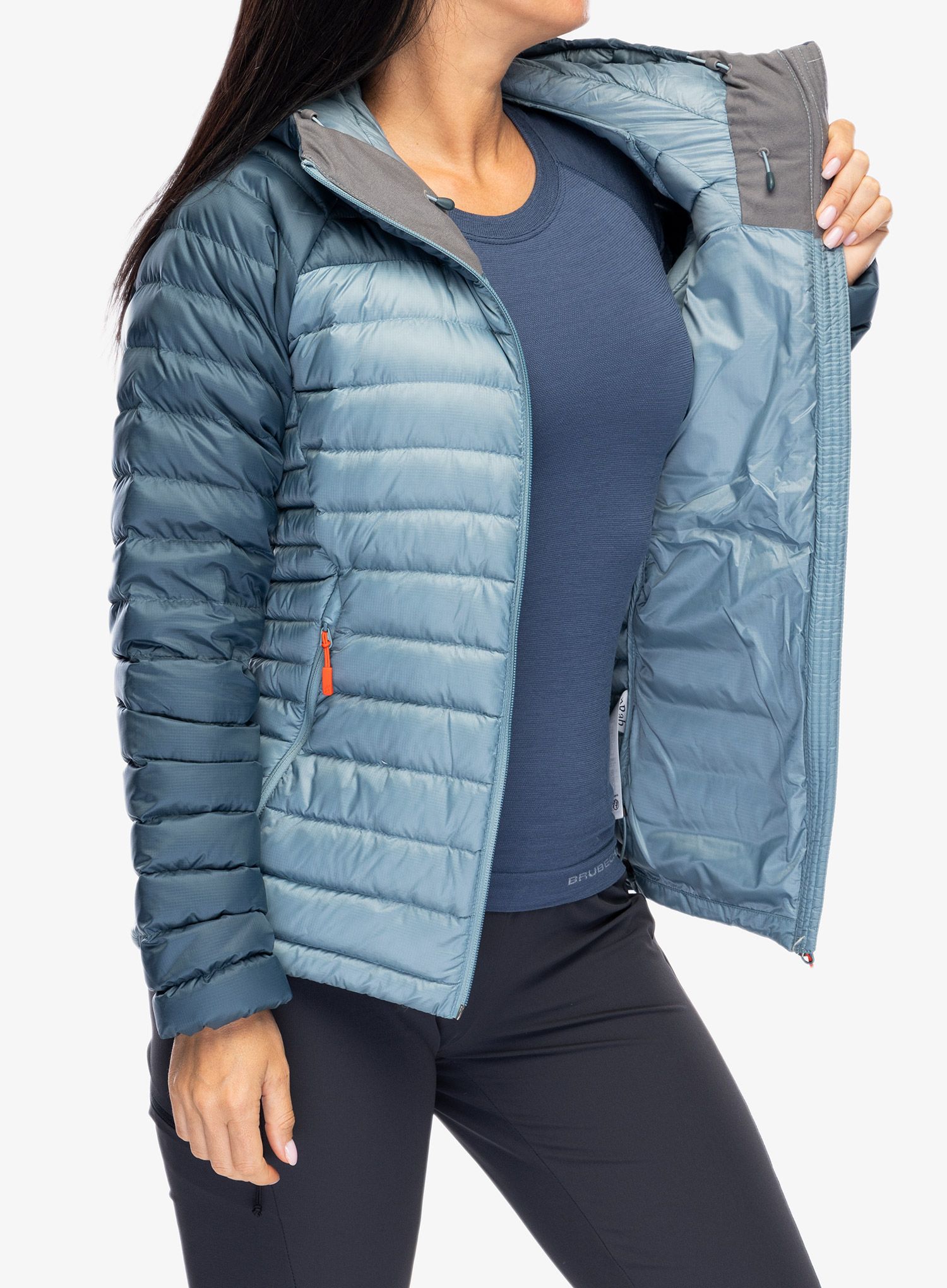 Ženska perjana jakna Rab Microlight Alpine Jacket - orion blue/citadel