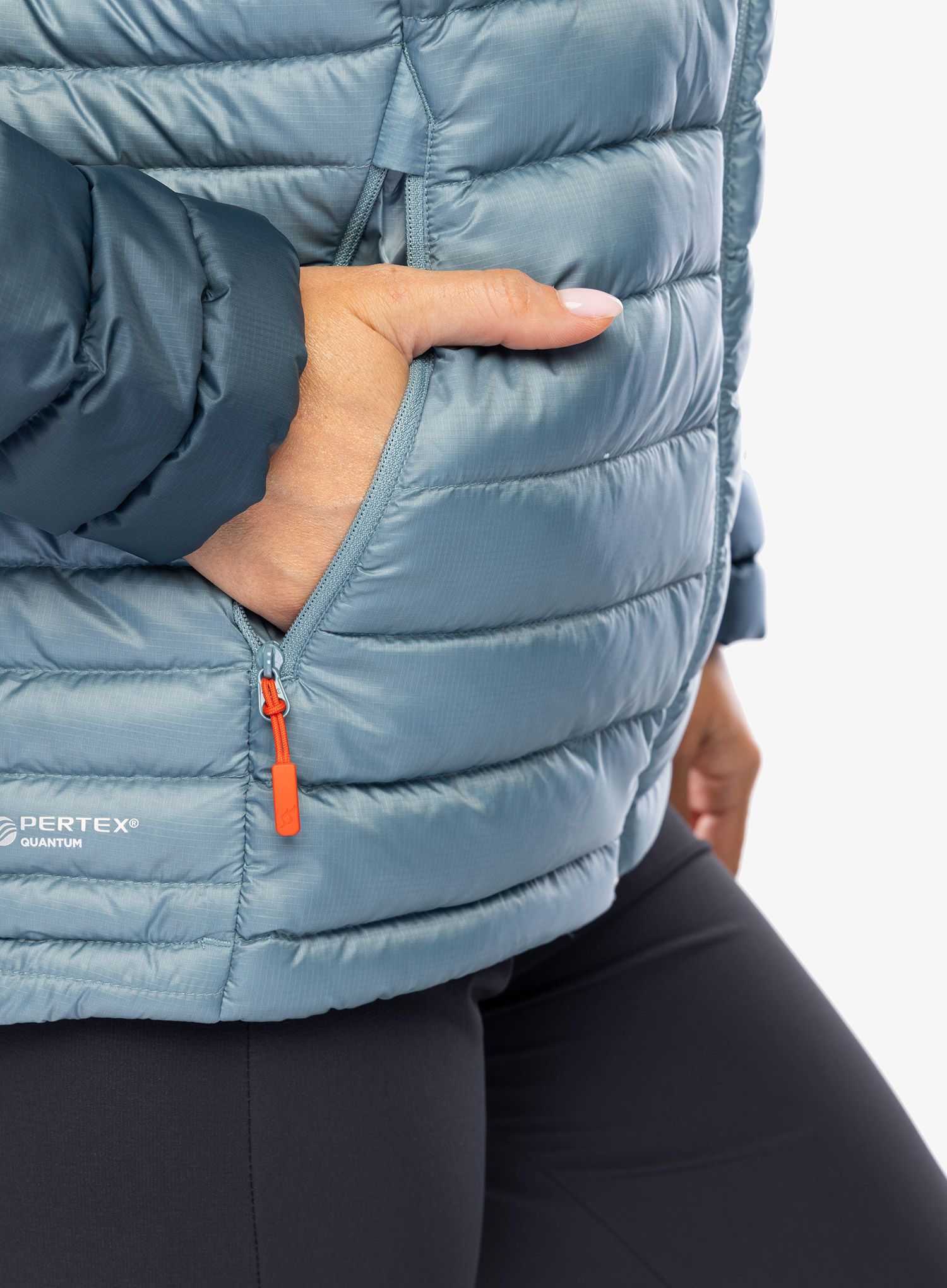Ženska perjana jakna Rab Microlight Alpine Jacket - orion blue/citadel