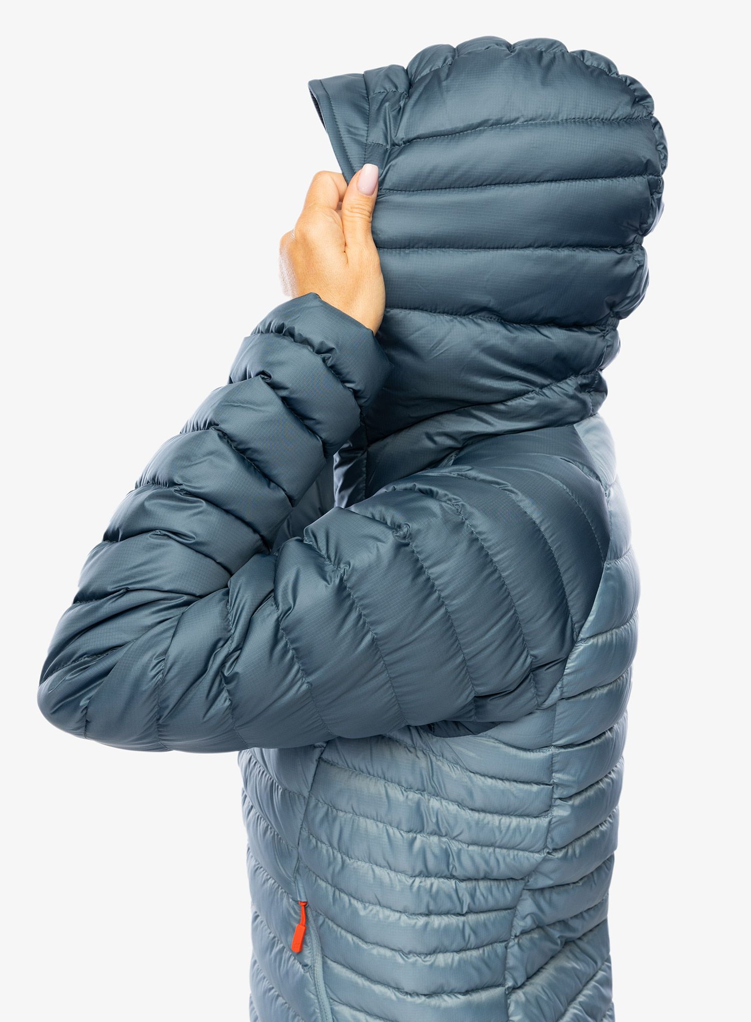 Ženska perjana jakna Rab Microlight Alpine Jacket - orion blue/citadel
