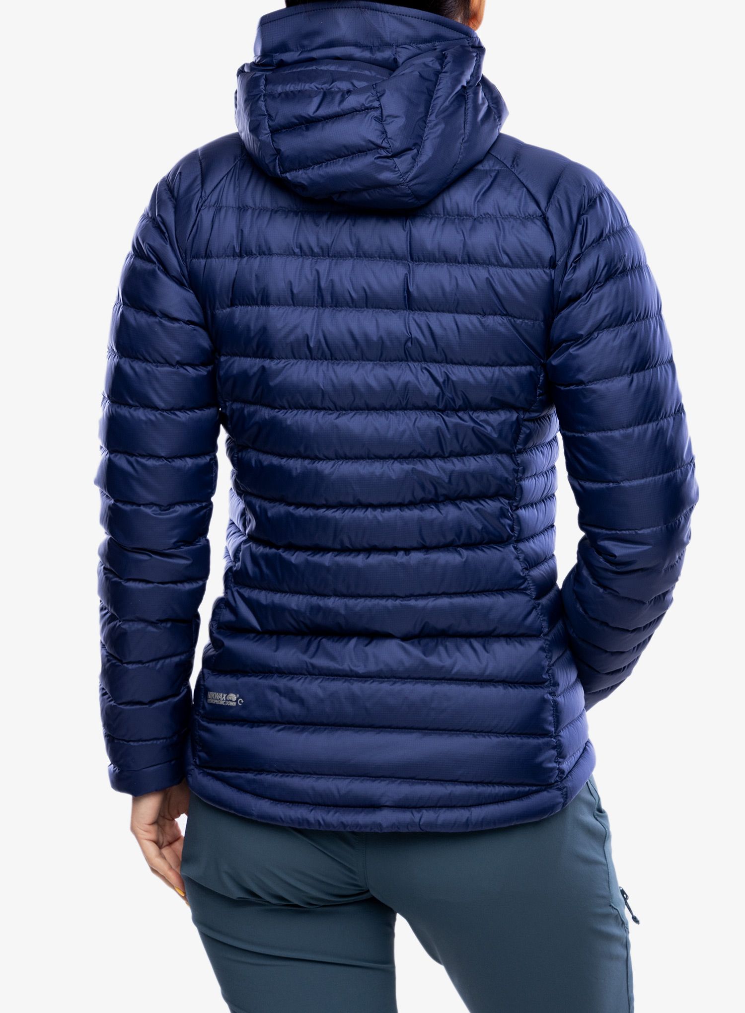 Ženska perjana jakna Rab Microlight Alpine Jacket - patriot blue/marmalade