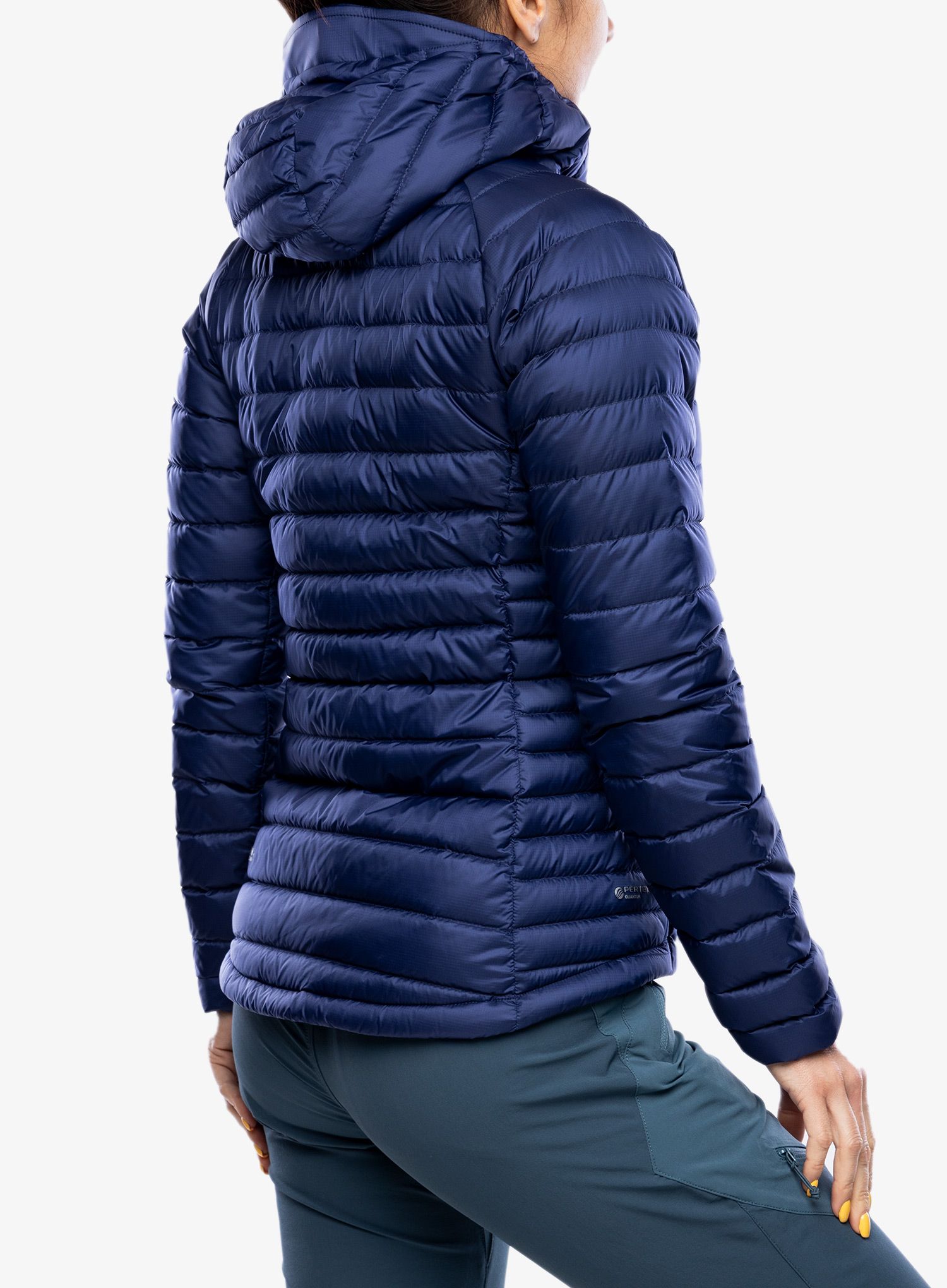 Ženska perjana jakna Rab Microlight Alpine Jacket - patriot blue/marmalade