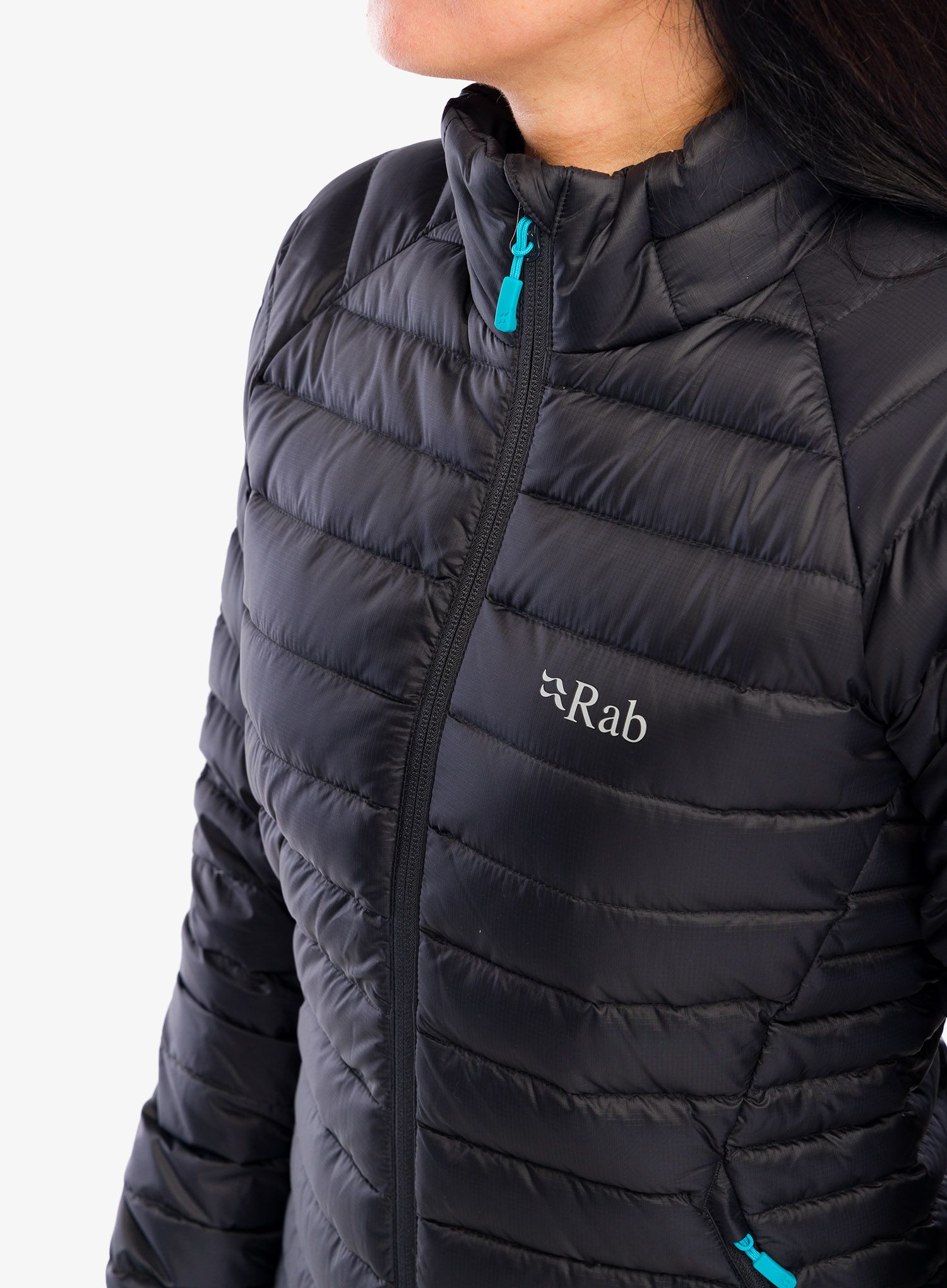 Ženska perjana jakna Rab Microlight Jacket - black