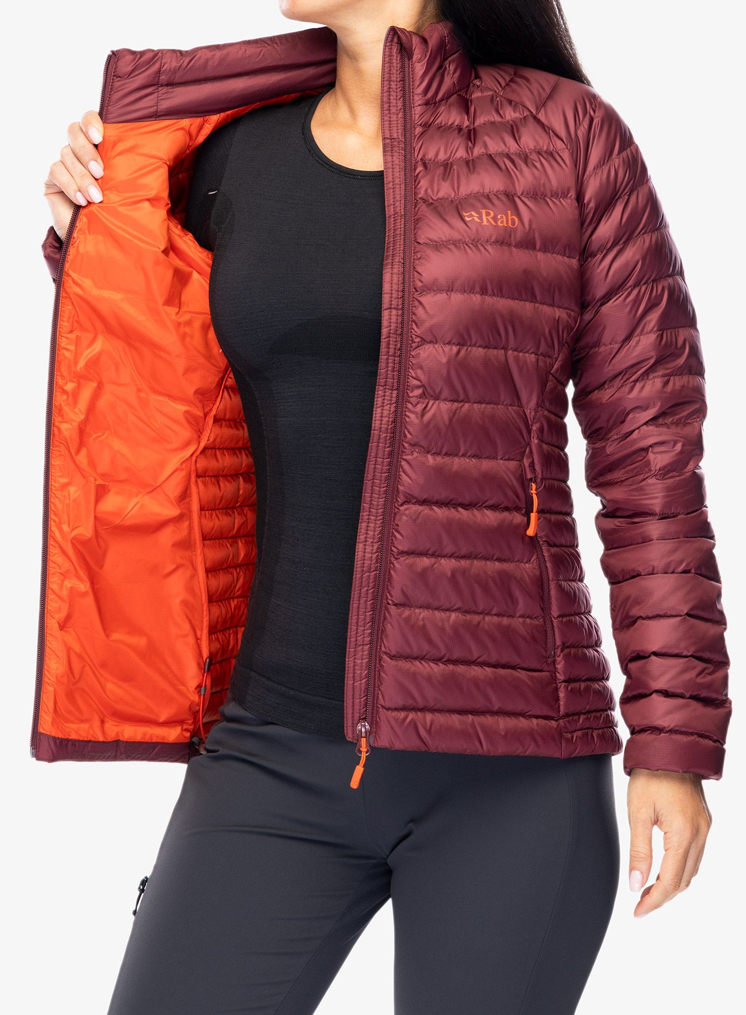 Ženska jakna Rab Microlight Jacket - deep heather