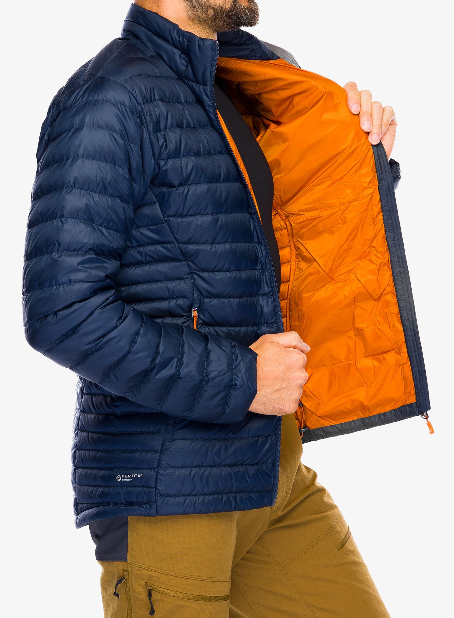 Pernata jakna Rab Microlight Jacket - deep ink/marmalade