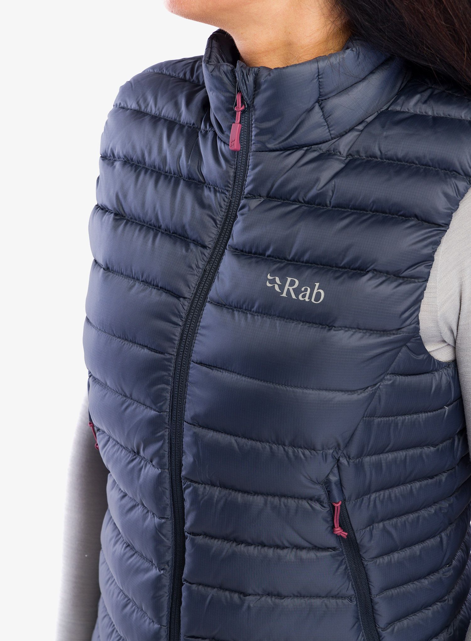 Ženski perjani prsluk Rab Microlight Vest - steel