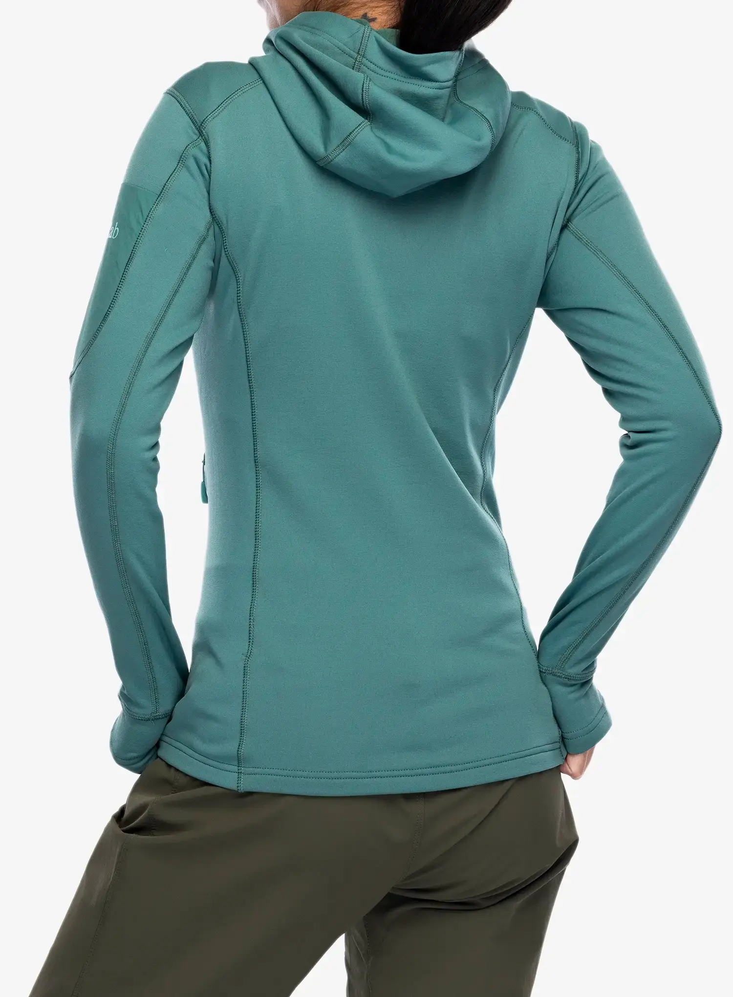 Ženska dukserica od flisa Rab Modulus Hoody - eucalyptus
