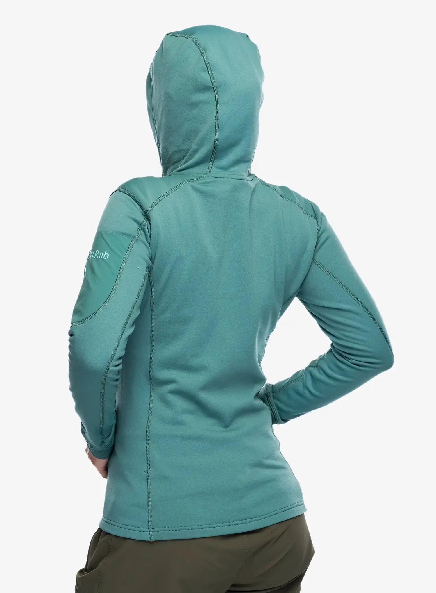 Ženska dukserica od flisa Rab Modulus Hoody - eucalyptus