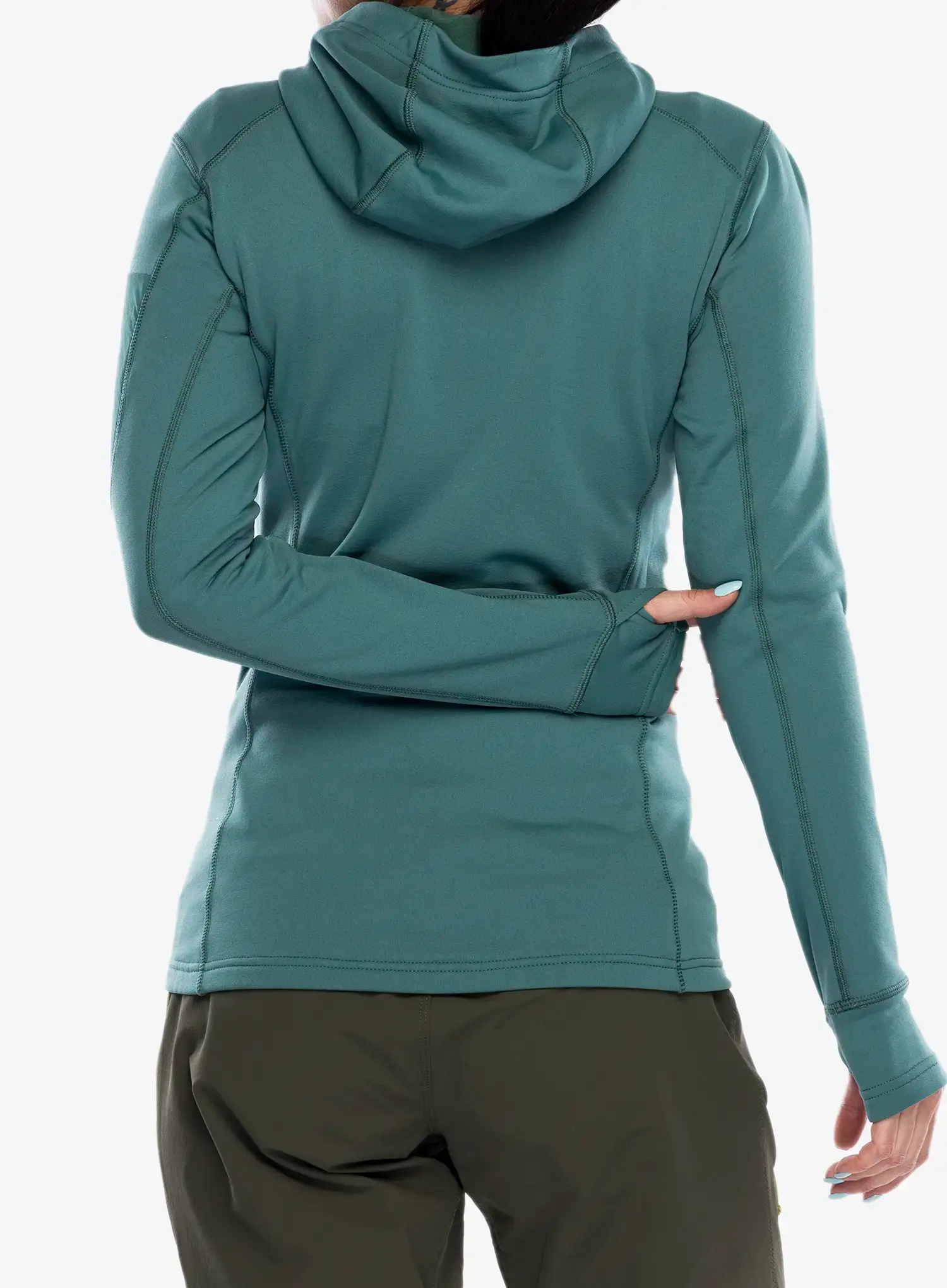 Ženska dukserica od flisa Rab Modulus Hoody - eucalyptus