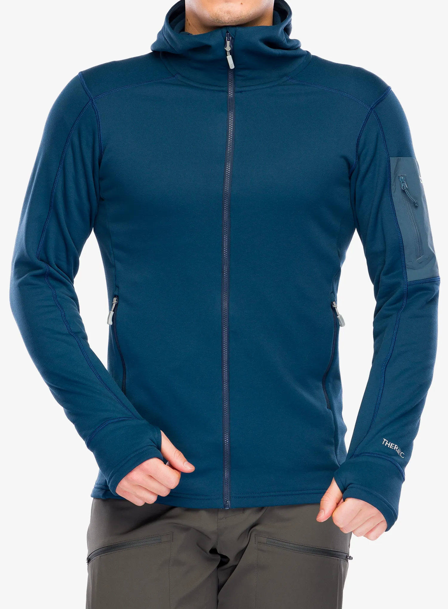 Dukserica od flisa Rab Modulus Hoody - tempest blue