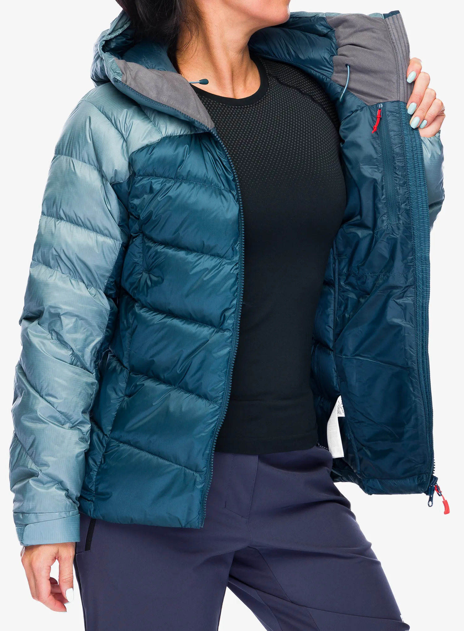 Ženska perjana jakna Rab Neutrino Pro Jacket - orion blue/citadel