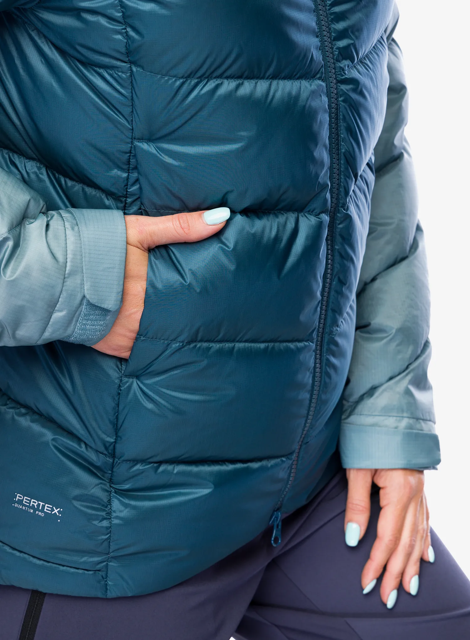 Ženska perjana jakna Rab Neutrino Pro Jacket - orion blue/citadel