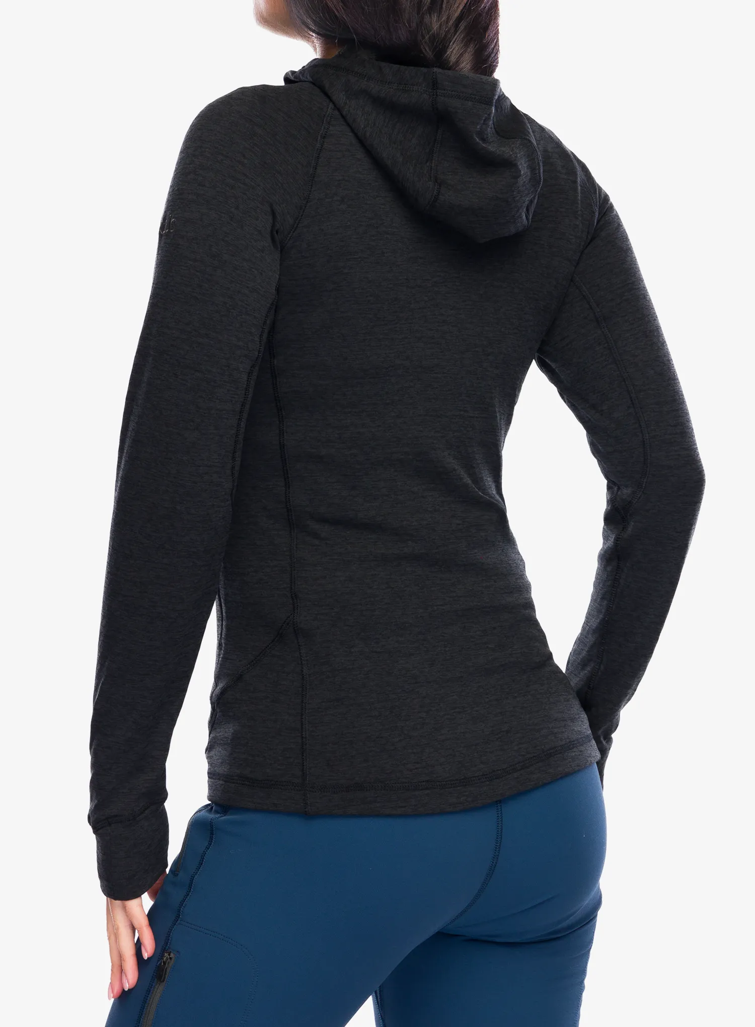 Dukserica s kapuljačom ženska Rab Nexus Hoody - black