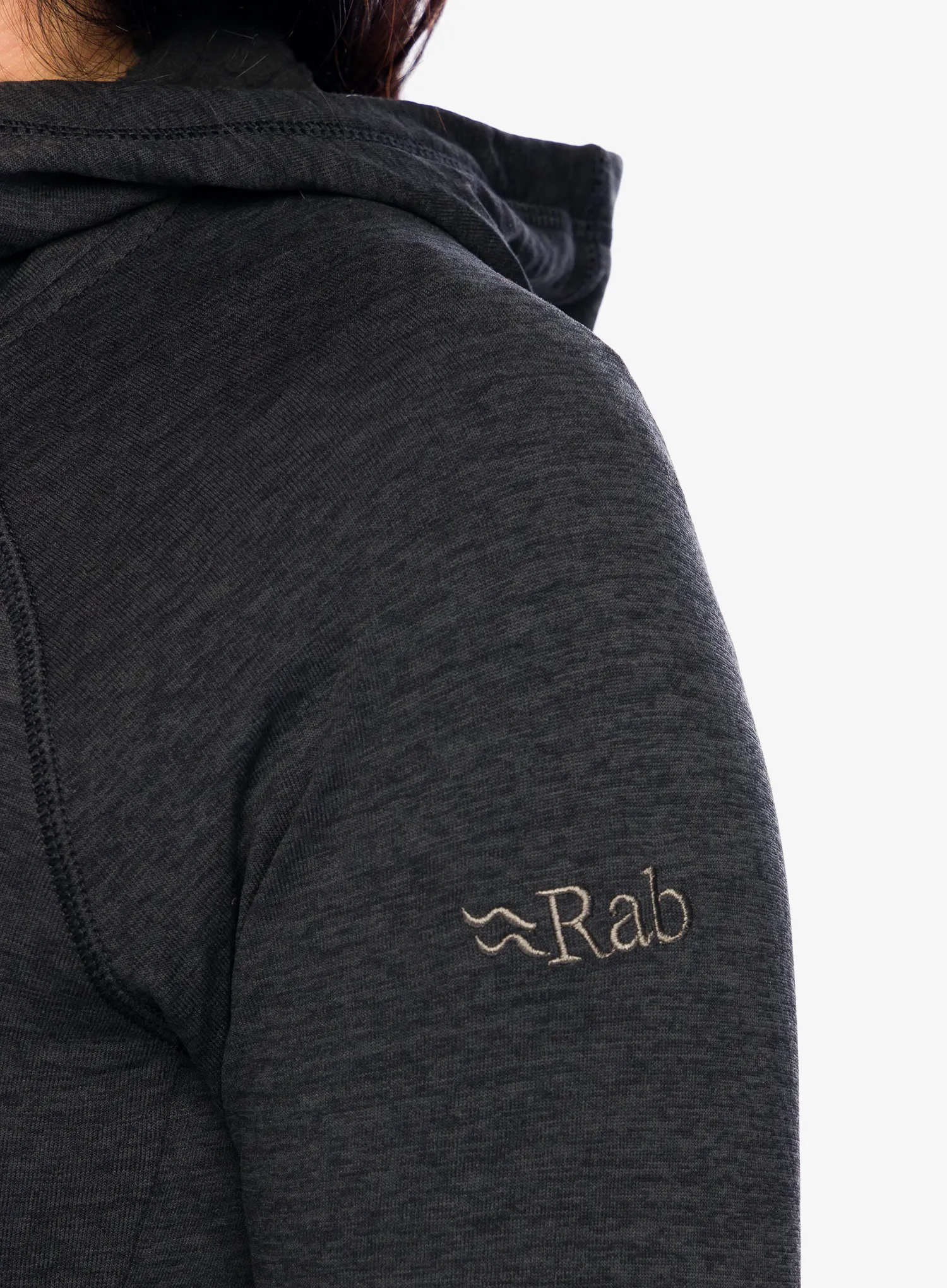 Dukserica s kapuljačom ženska Rab Nexus Hoody - black