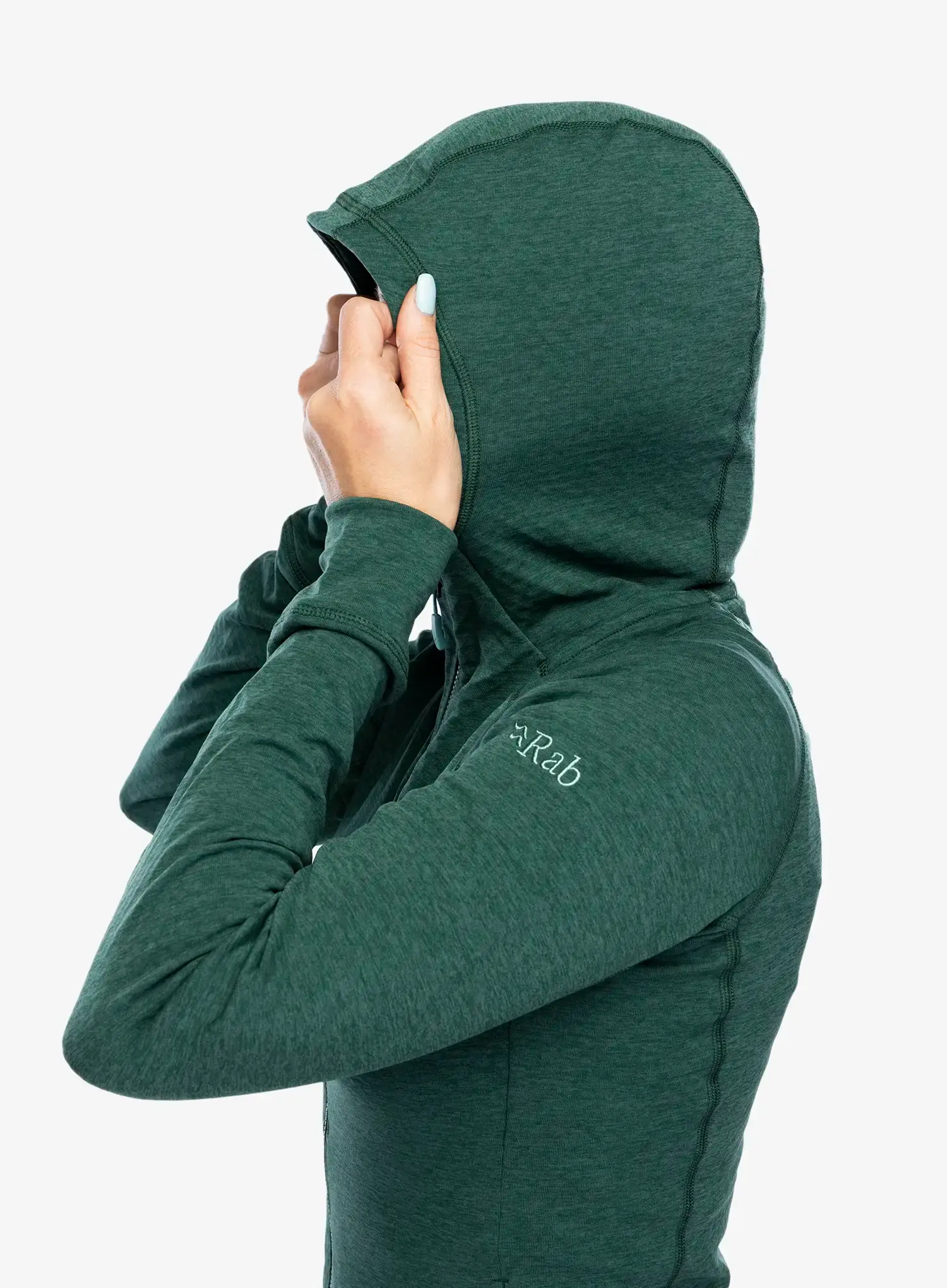 Dukserica s kapuljačom ženska Rab Nexus Hoody - green slate