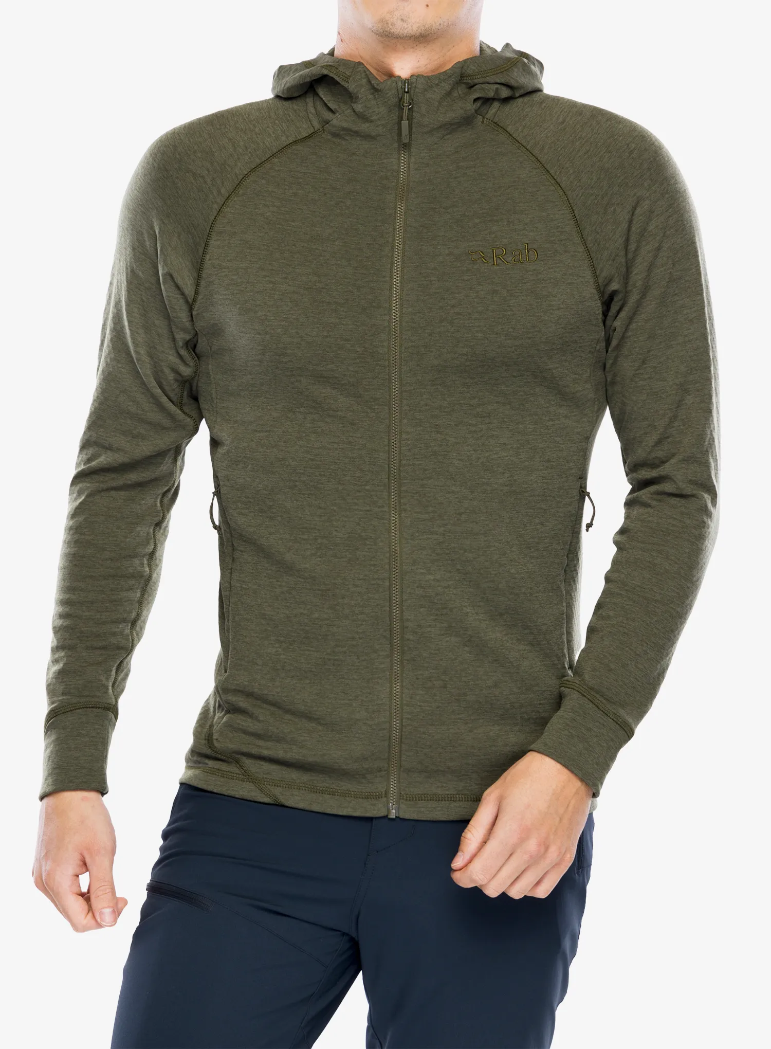 Majica s kapuljačom Rab Nexus Hoody - olive/olive