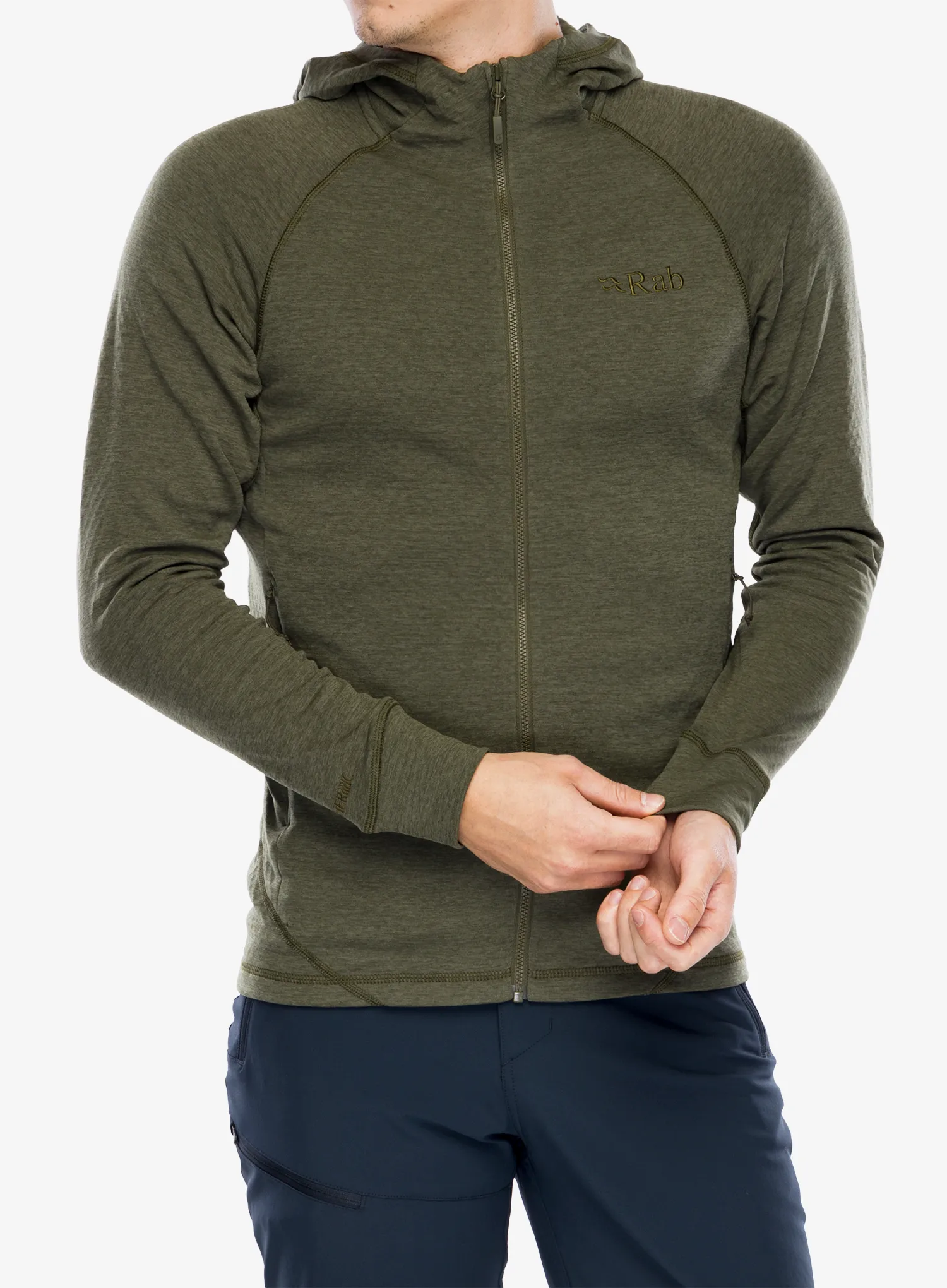 Majica s kapuljačom Rab Nexus Hoody - olive/olive