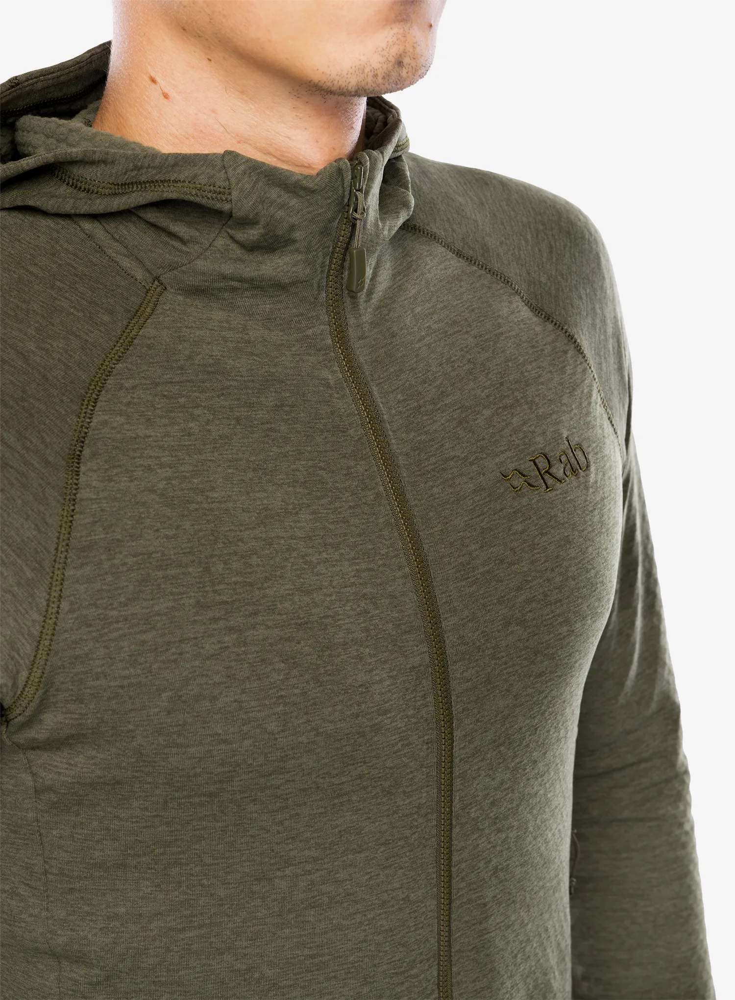 Majica s kapuljačom Rab Nexus Hoody - olive/olive