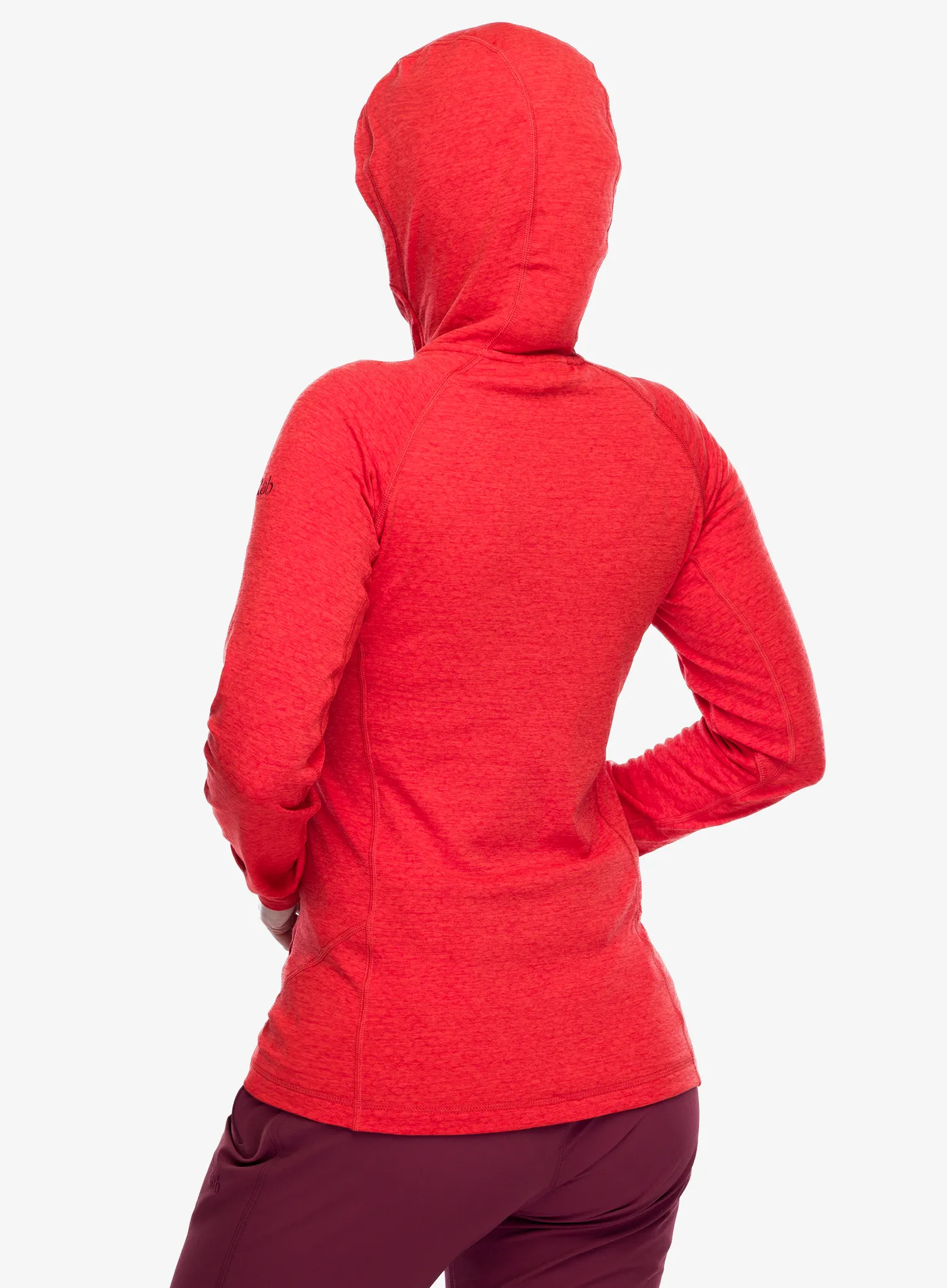 Dukserica s kapuljačom ženska Rab Nexus Hoody - red grapefruit
