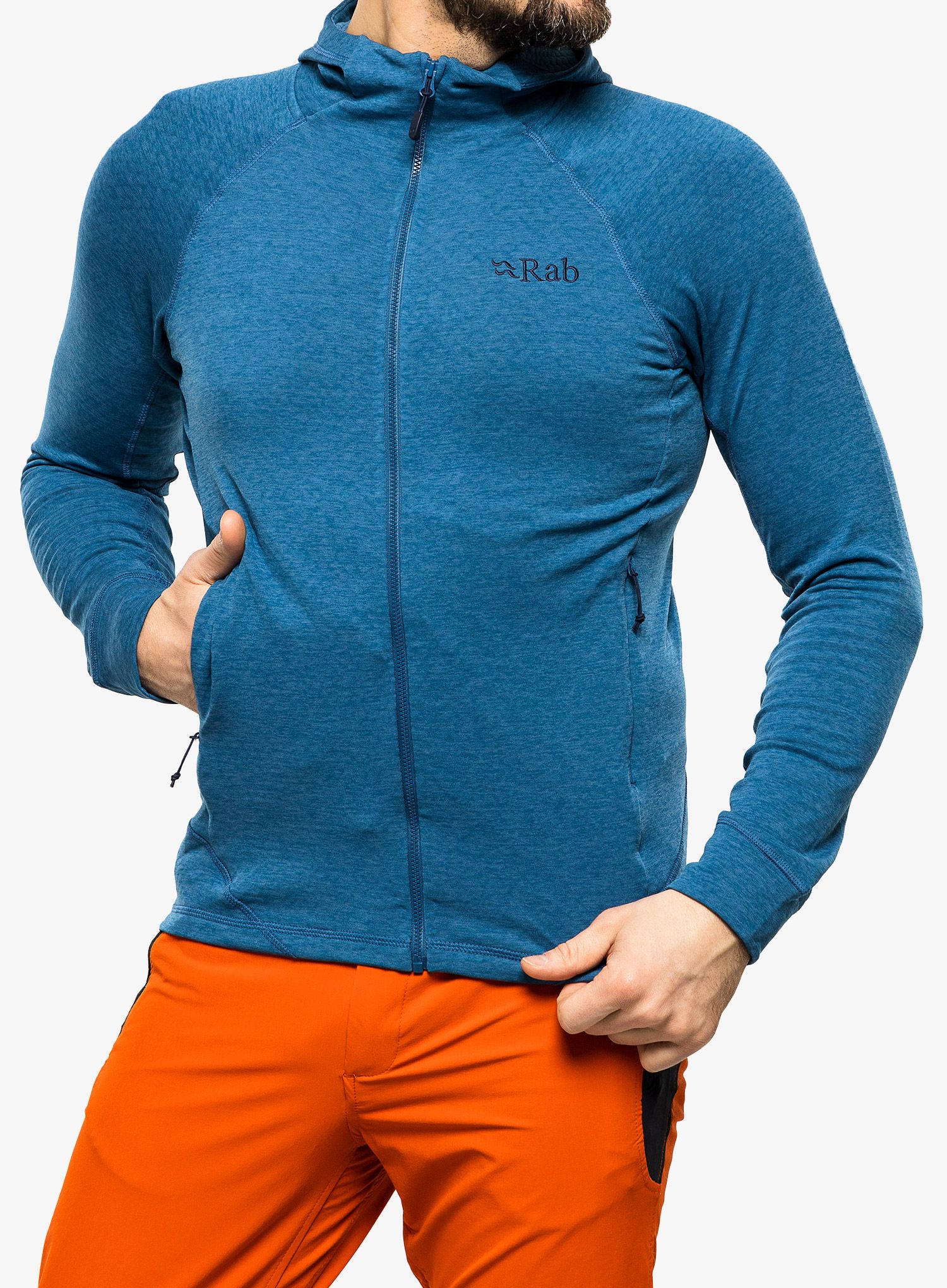 Majica s kapuljačom Rab Nexus Hoody  - denim