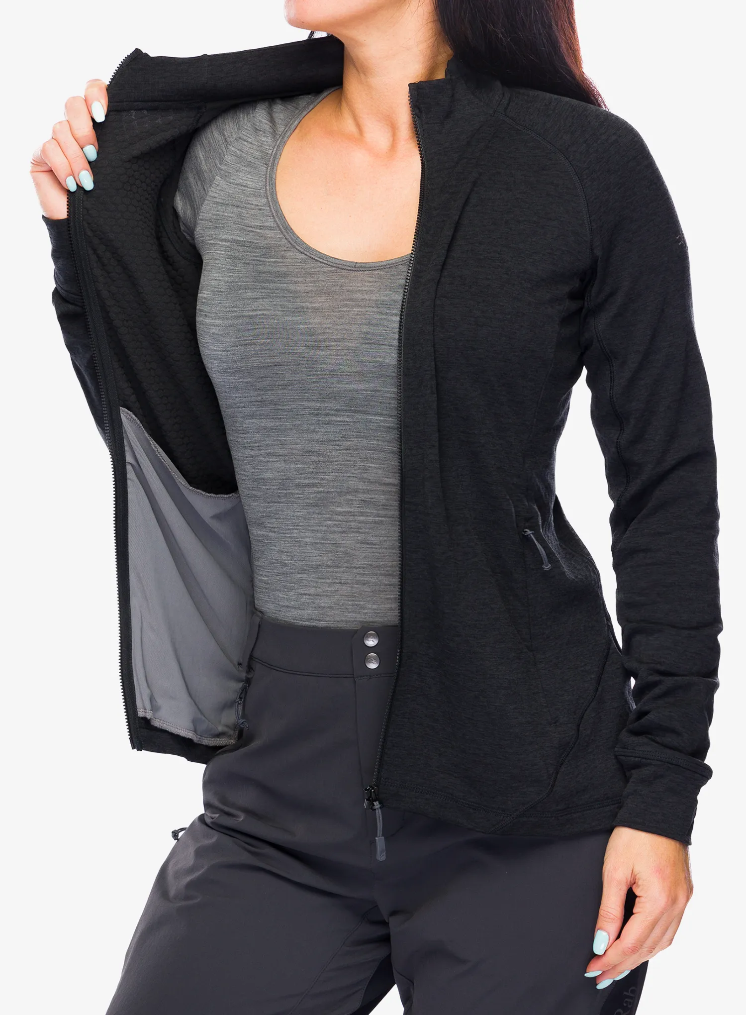 Ženska dukserica na otkopčavanje Rab Nexus Jacket - black