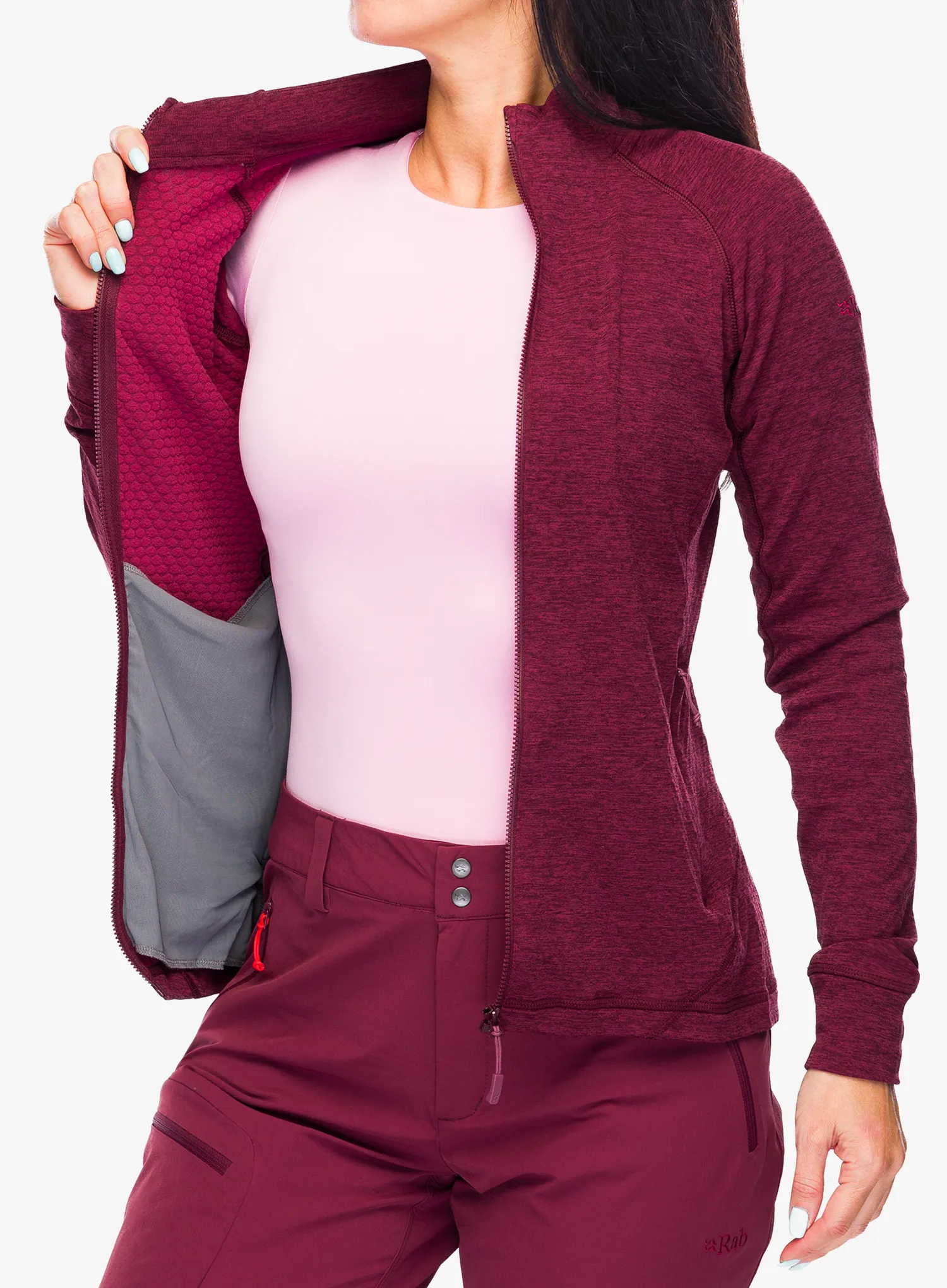 Ženska dukserica na otkopčavanje Rab Nexus Jacket - deep heather