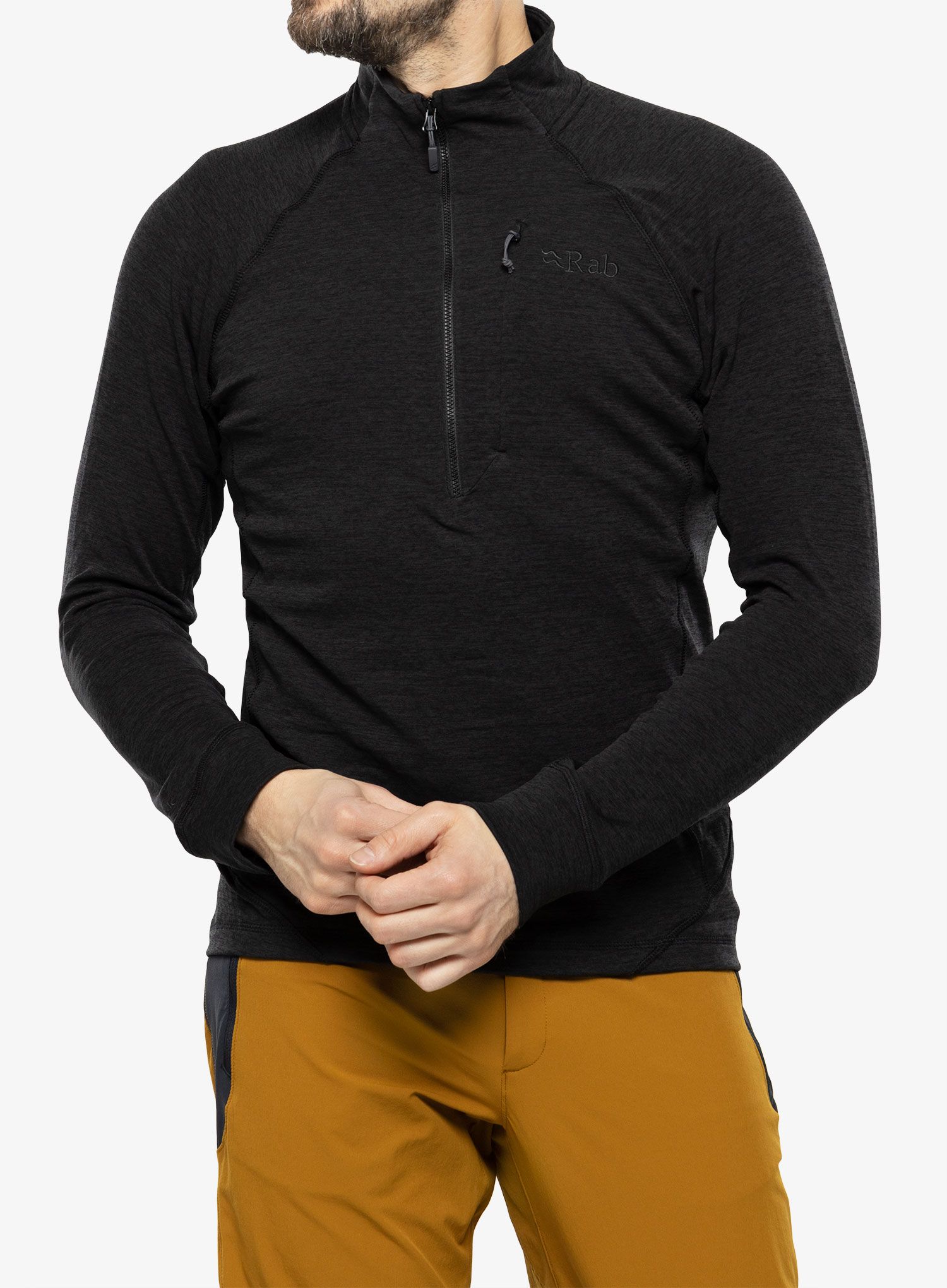 Dukserica s 1/2 patentnim zatvaračem Rab Nexus Pull-On  - black