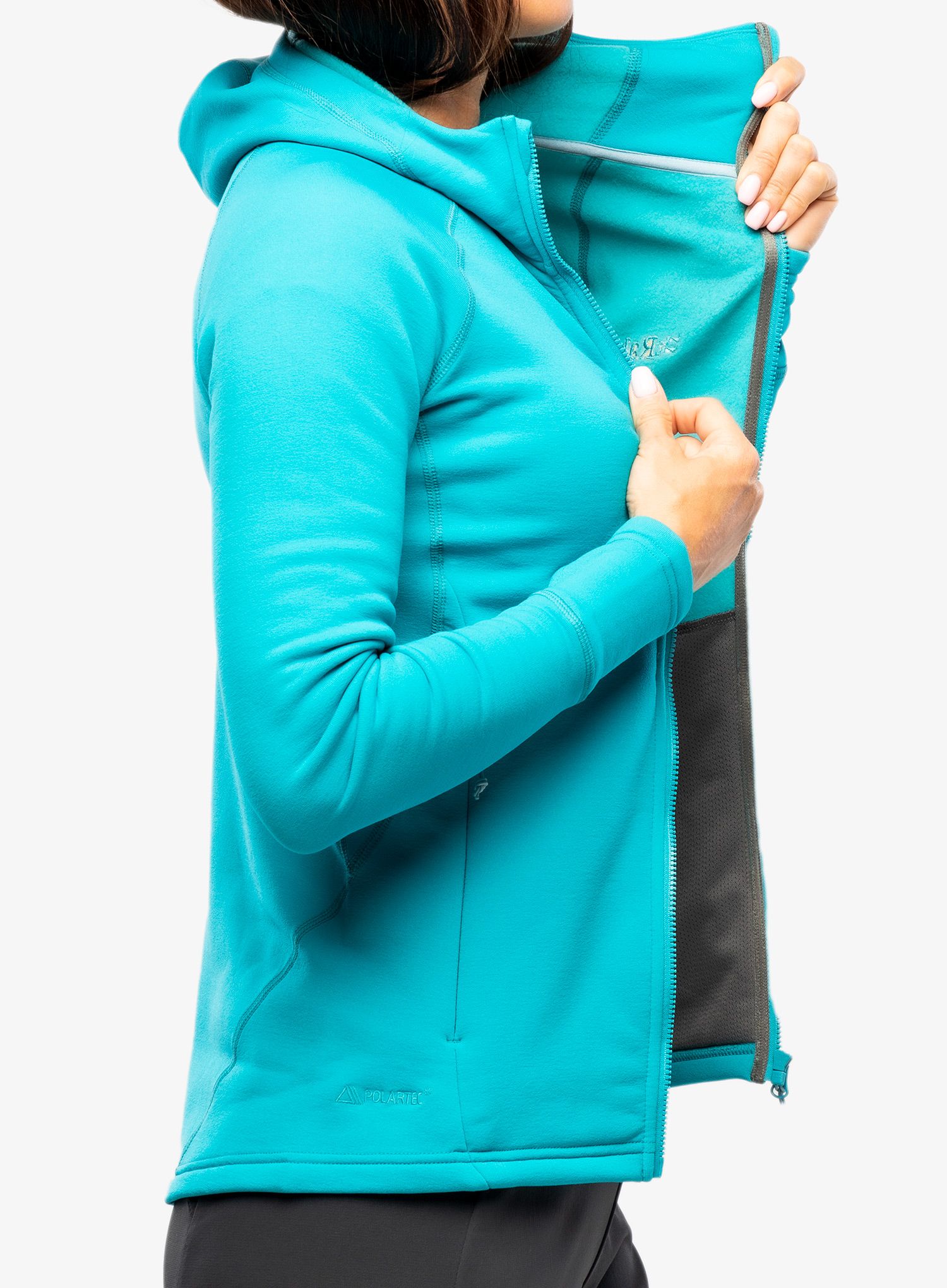 Ženska jakna od flisa Rab Power Stretch Pro Jacket - aquamarine