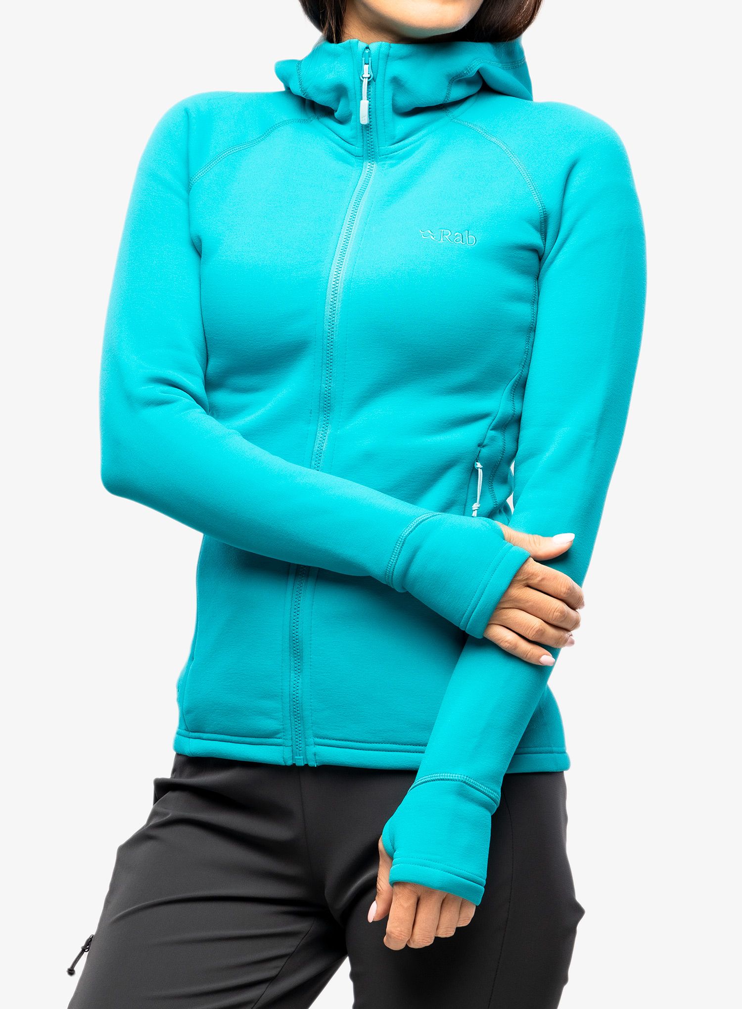 Ženska jakna od flisa Rab Power Stretch Pro Jacket - aquamarine