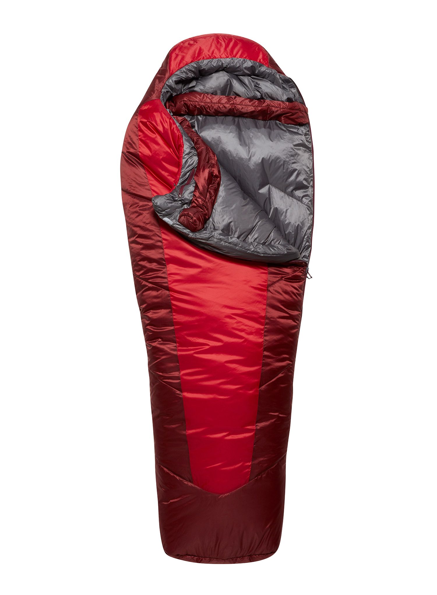 Ženska vreća za spavanje Rab Solar Eco 3 (170 cm) - ascent red