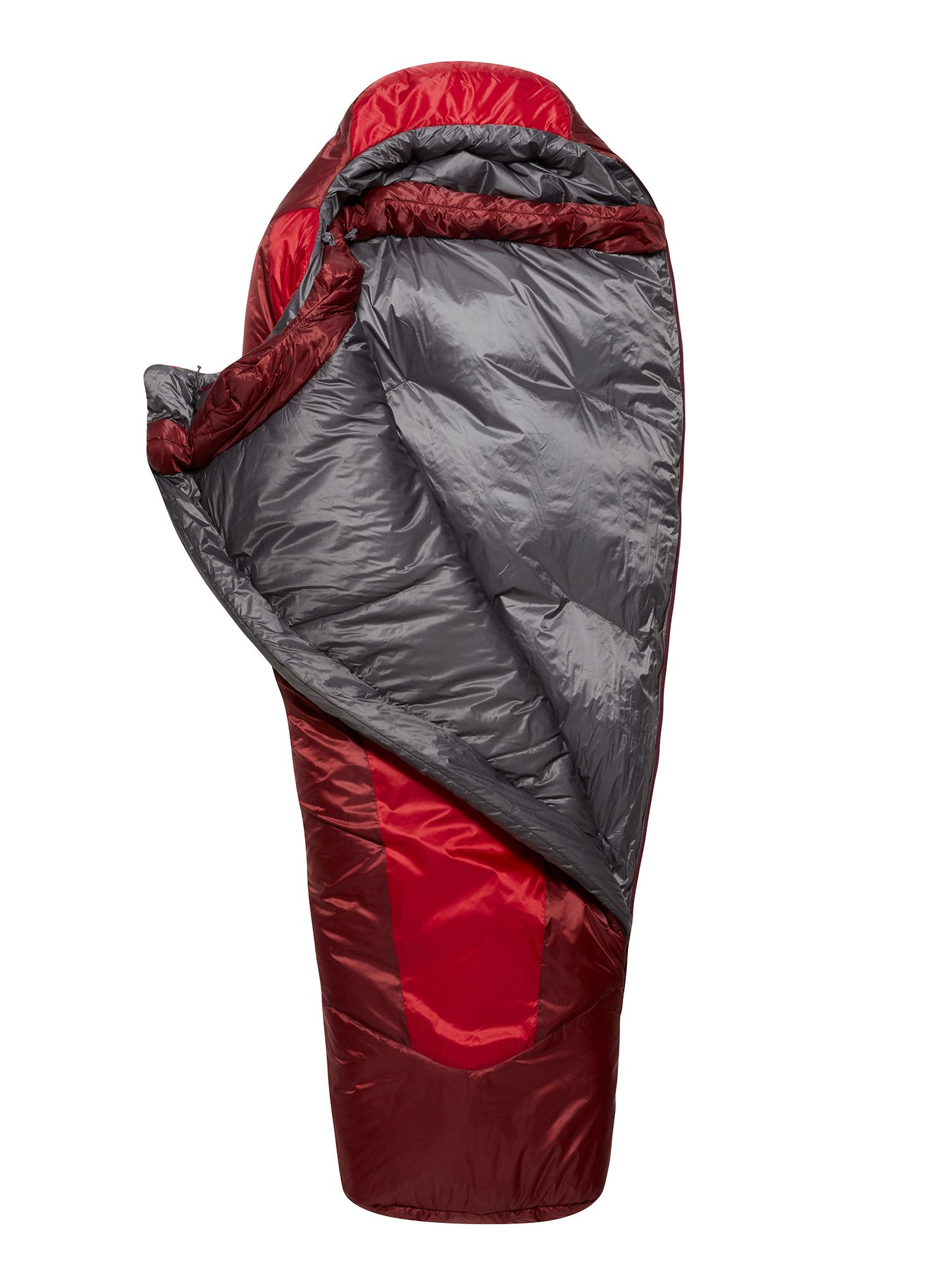 Ženska vreća za spavanje Rab Solar Eco 3 (170 cm) - ascent red