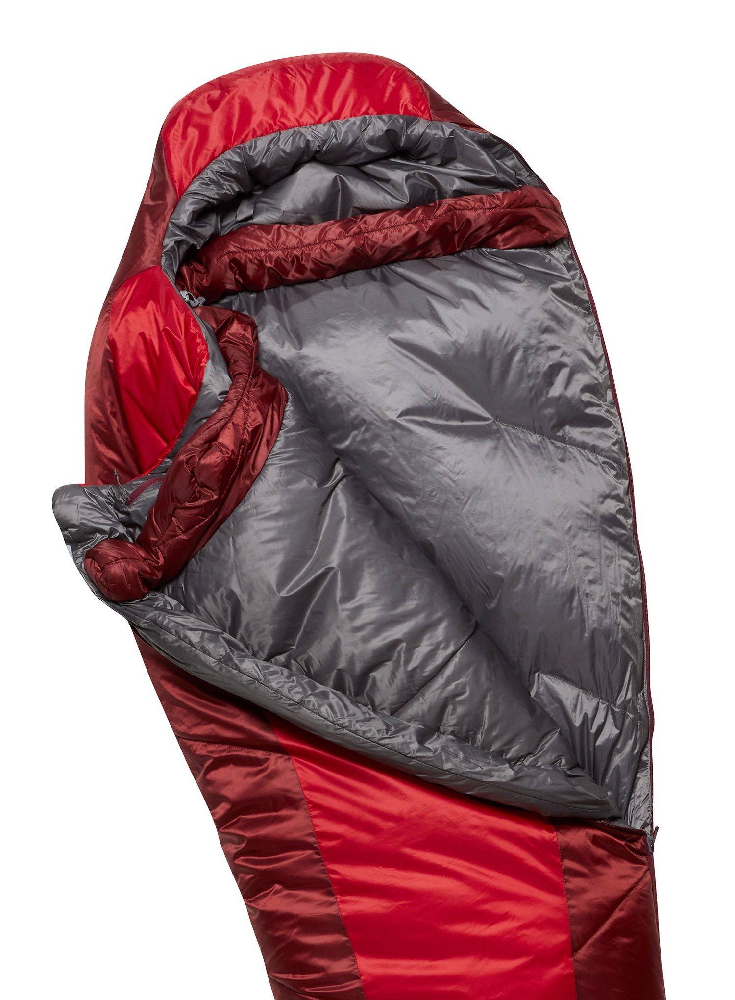 Ženska vreća za spavanje Rab Solar Eco 3 (170 cm) - ascent red