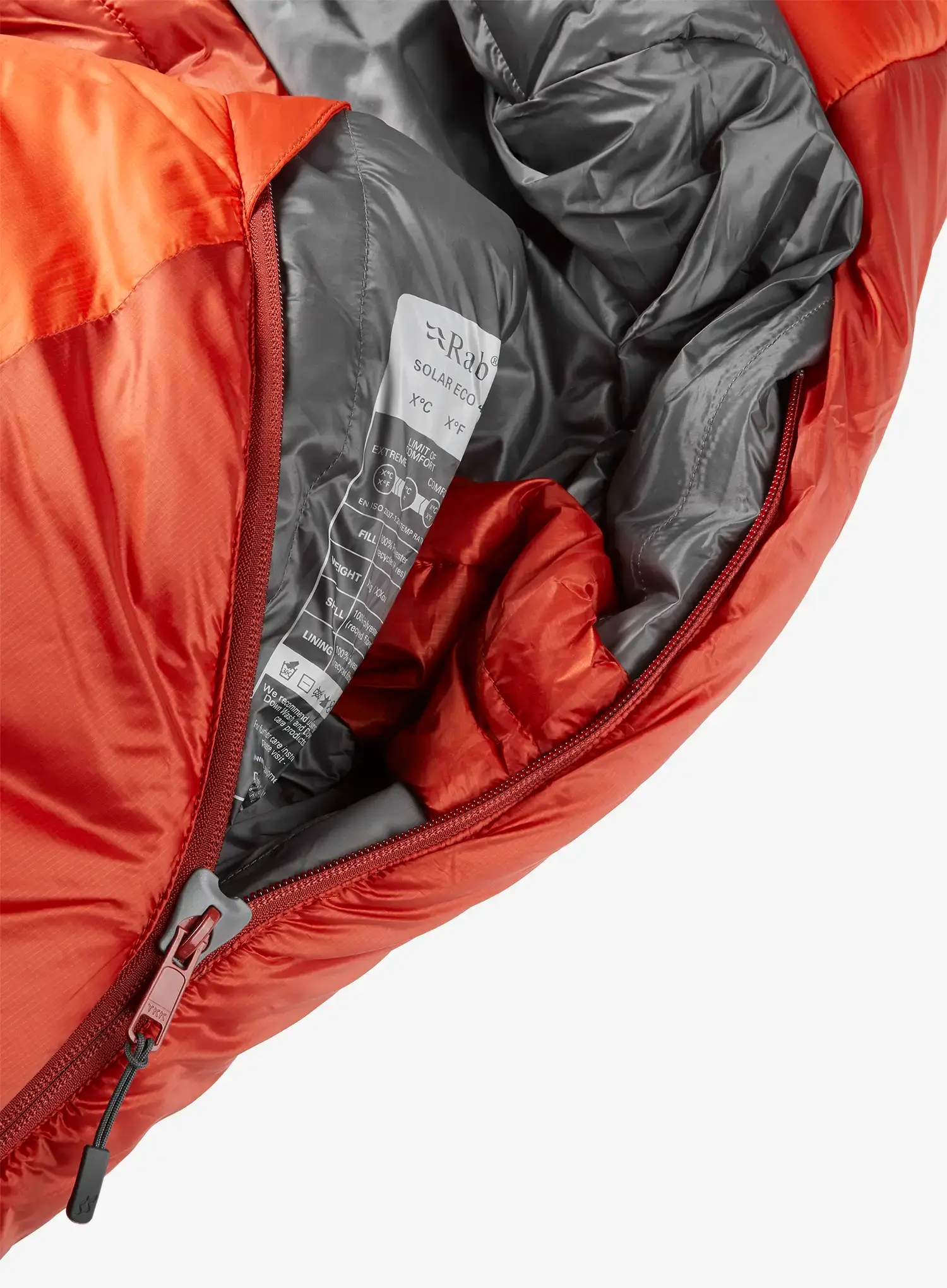Sintetička vreća za spavanje Rab Solar Eco 4 (185 cm) - firecracker