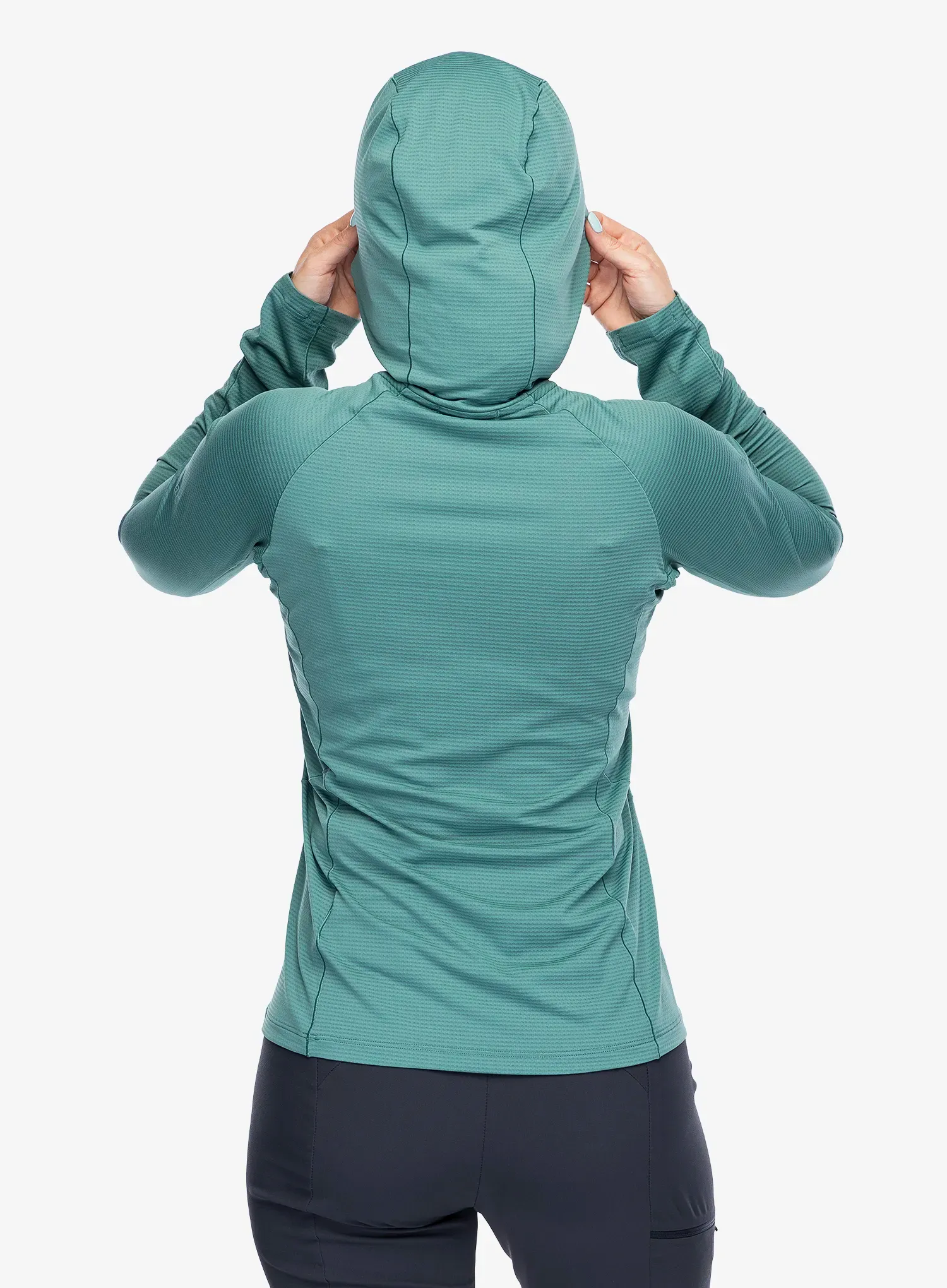 Ženska termoaktivna dukserica Rab Sonic Hoody - eucalyptus