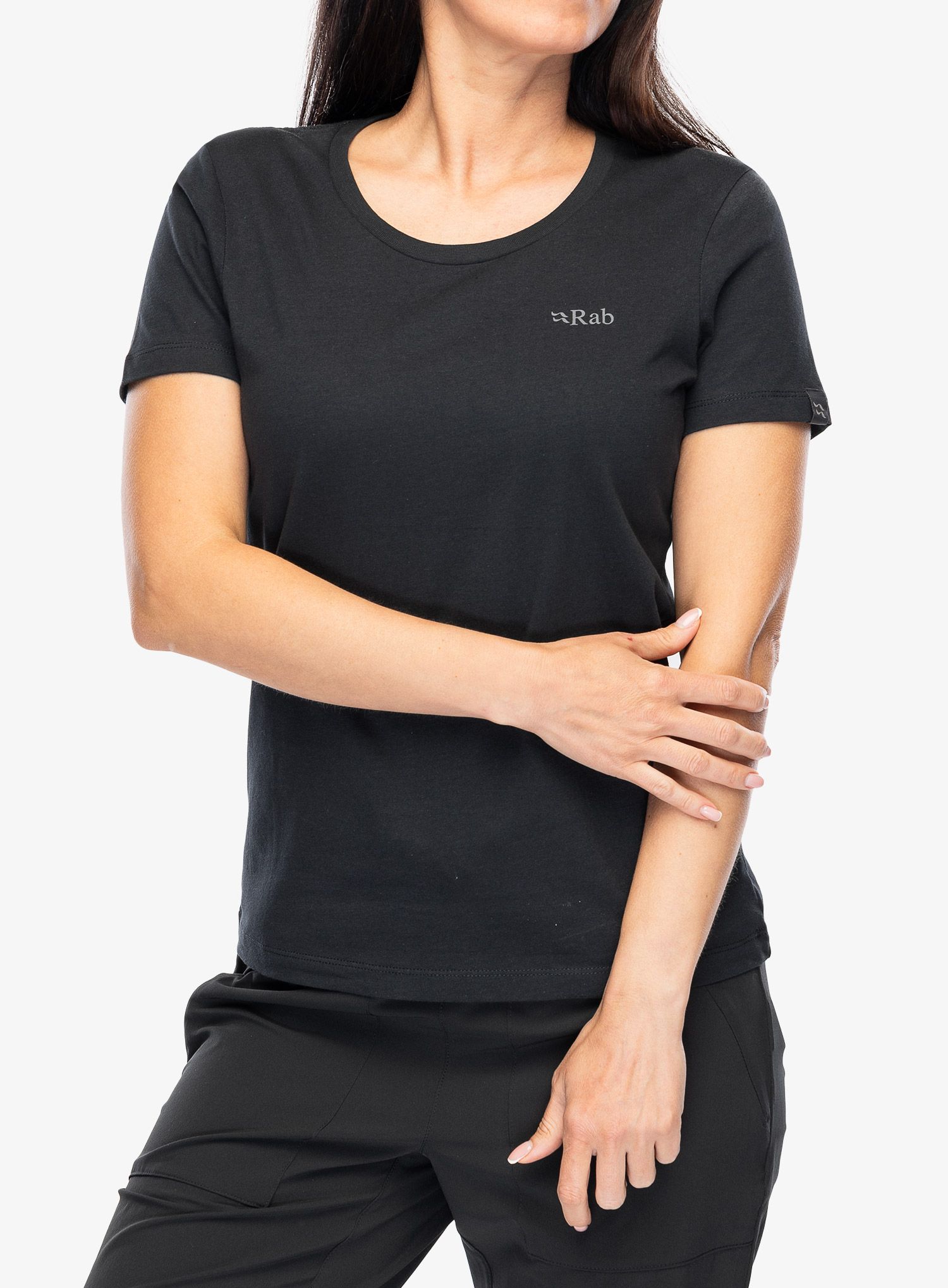 Ženska pamučna majica Rab Stance Mountain Peak Tee - beluga