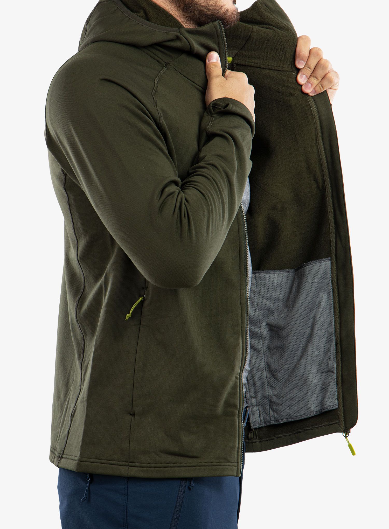 Penjačka dukserica Rab Superflux Hoody - army