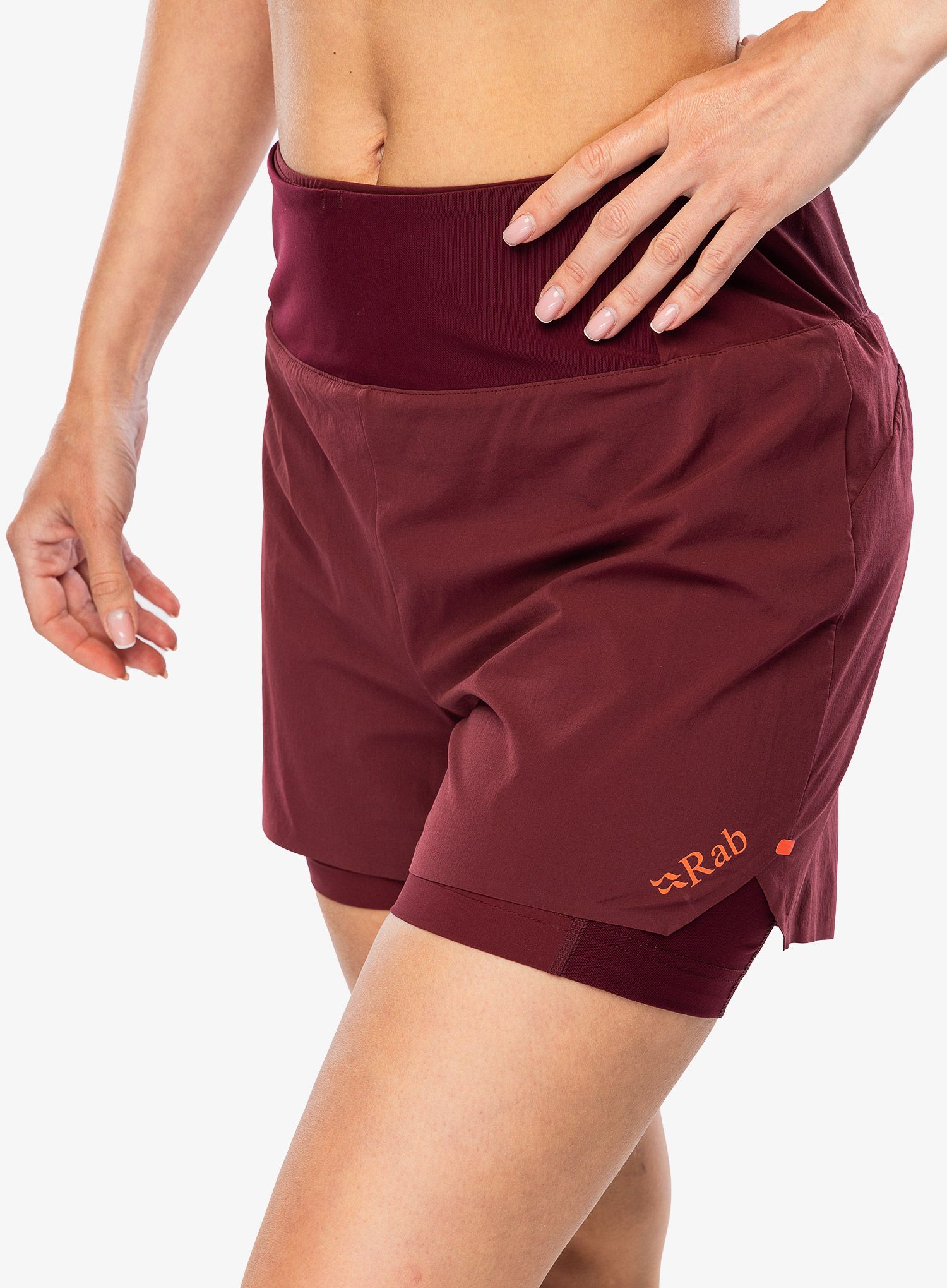 Ženske kratke hlače za trčanje Rab Talus Trail Shorts - deep heather